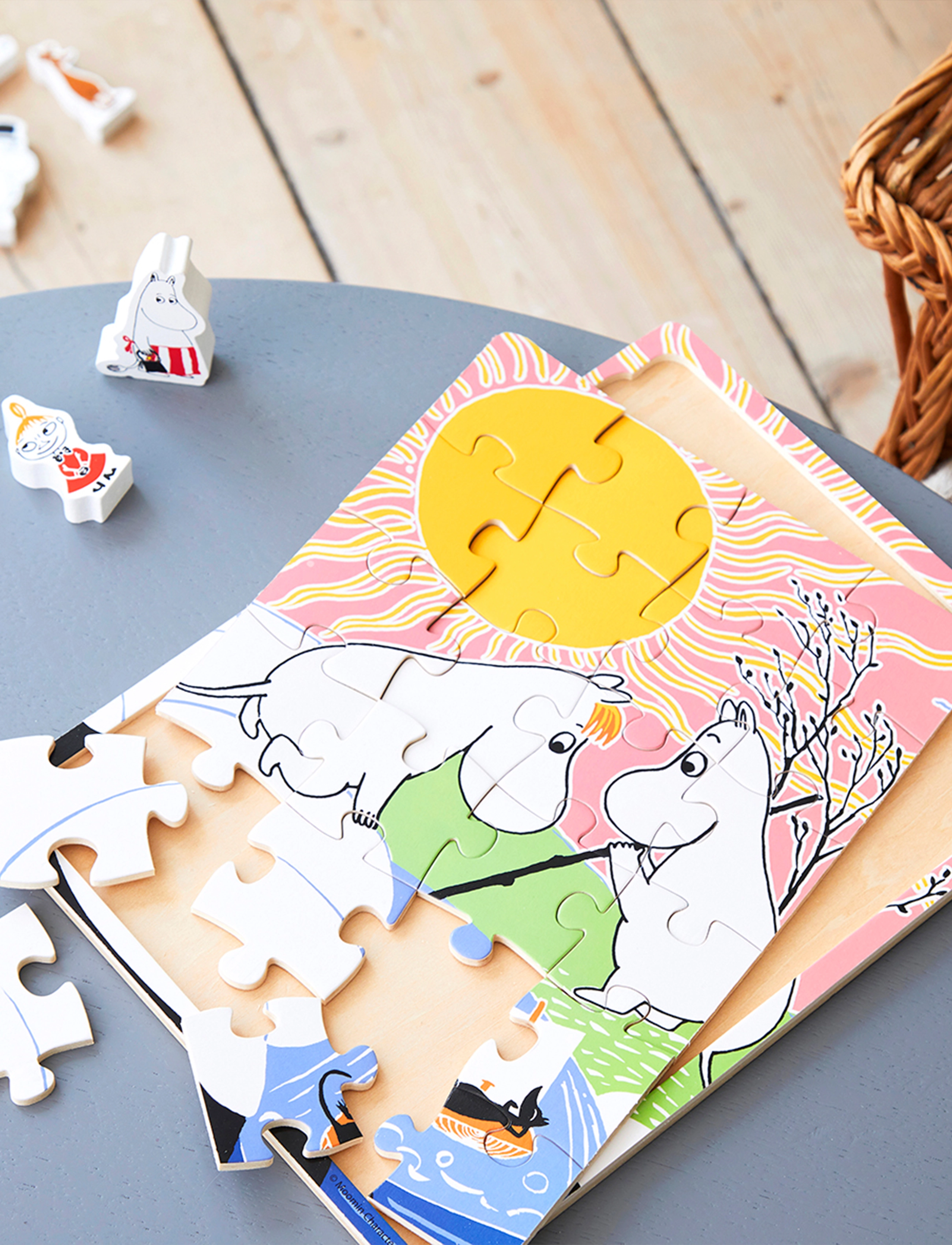 Barbo Toys - Moomin Wooden Frame Puzzle - Fishing - multiple color - 3