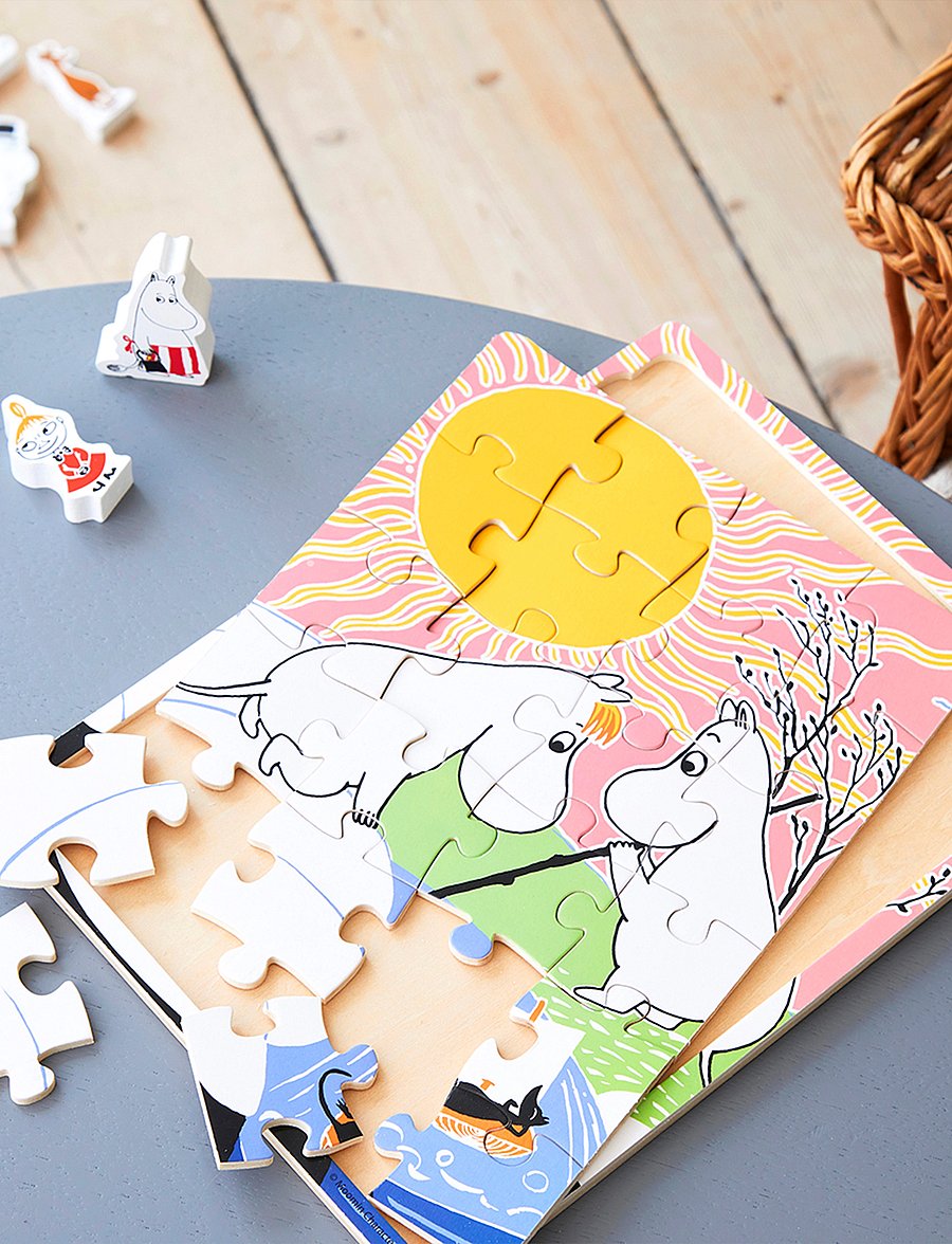 Barbo Toys - Moomin Wooden Frame Puzzle - Fishing - multiple color - 3
