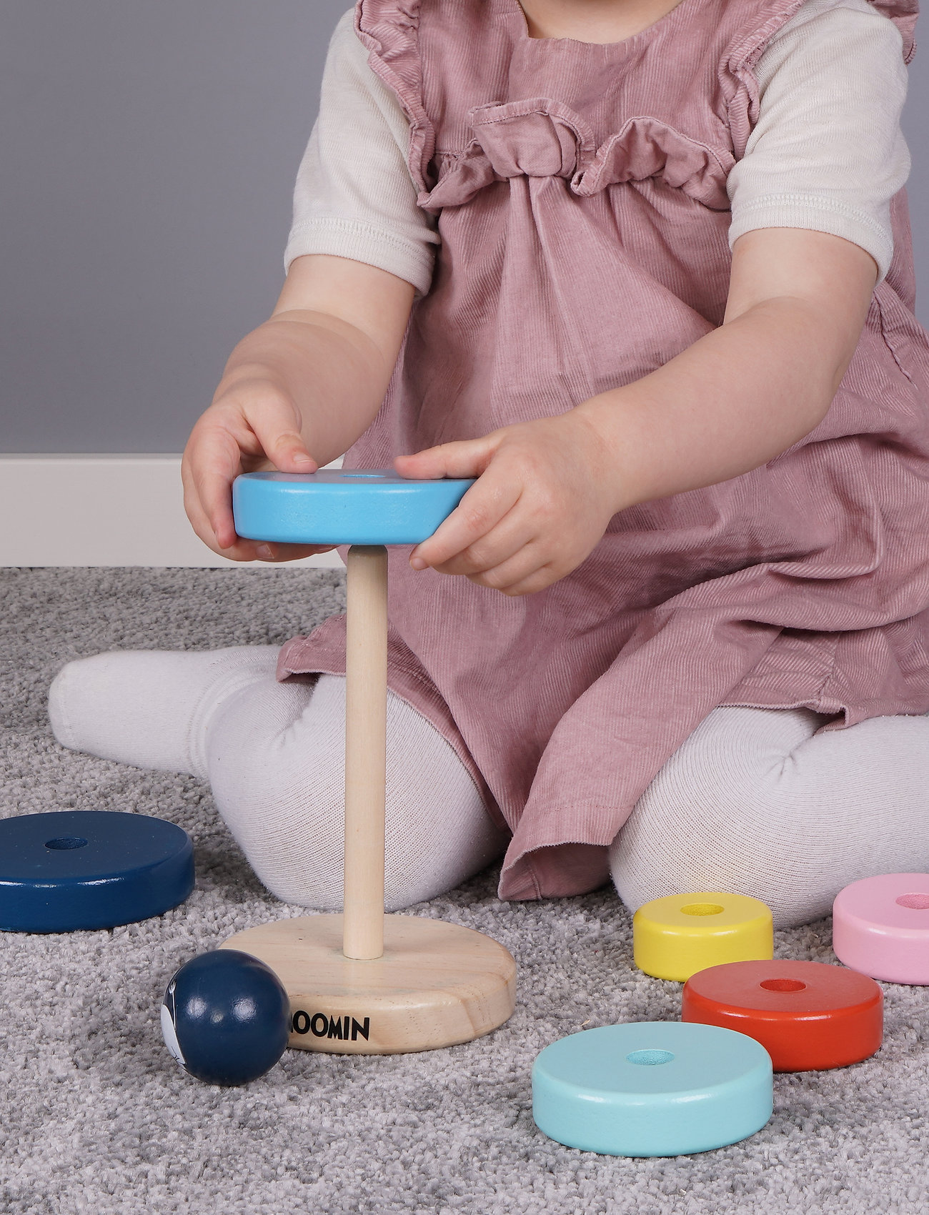 MUMIN Moomin Stacking Rings, One Size, Educational Spielzeug, Mehrfarbig/gemustert - Stackable Blocks, Kinder