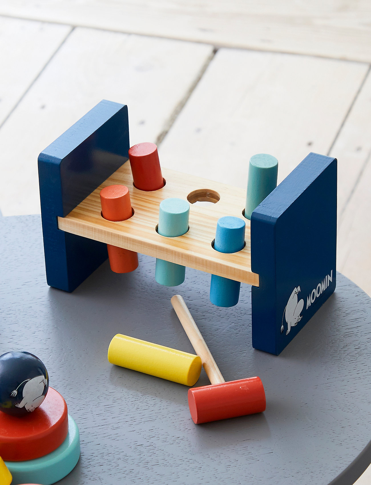 MUMIN Moomin Hammerbench, One Size, Educational Spielzeug, Mehrfarbig/gemustert - Hammer Bench Toy, Kinder