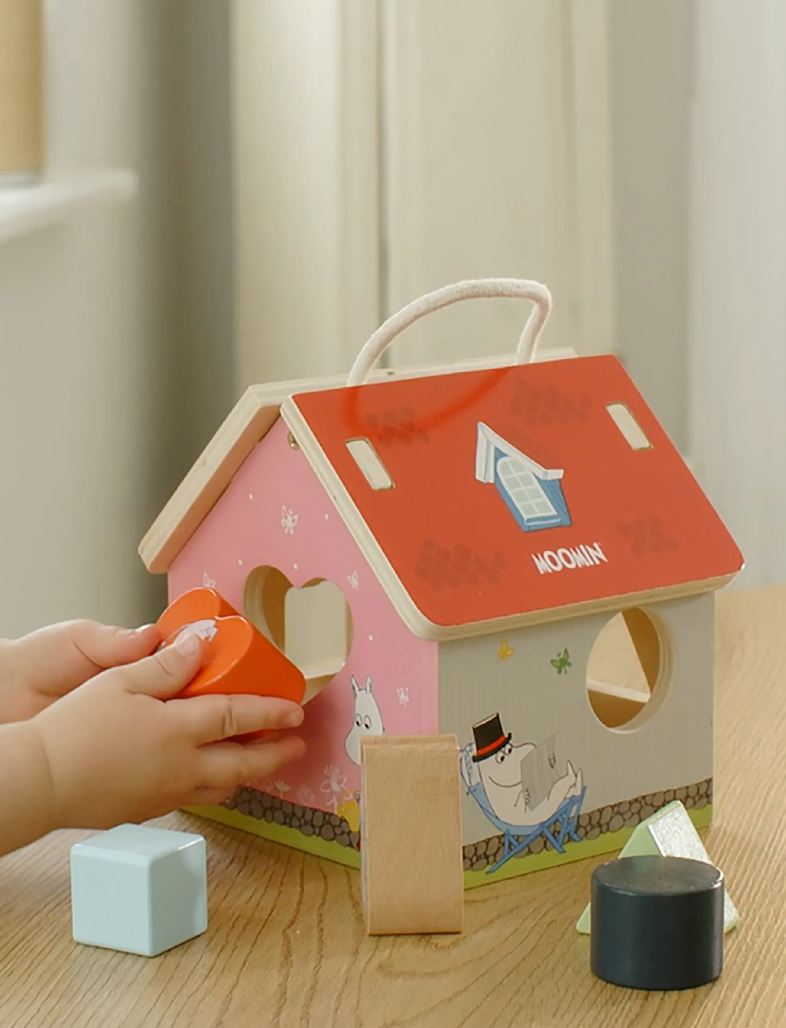 MUMIN Moomin Shaped Sorting Box The House, One Size, Educational Spielzeug, Mehrfarbig/gemustert - Toy, Kinder