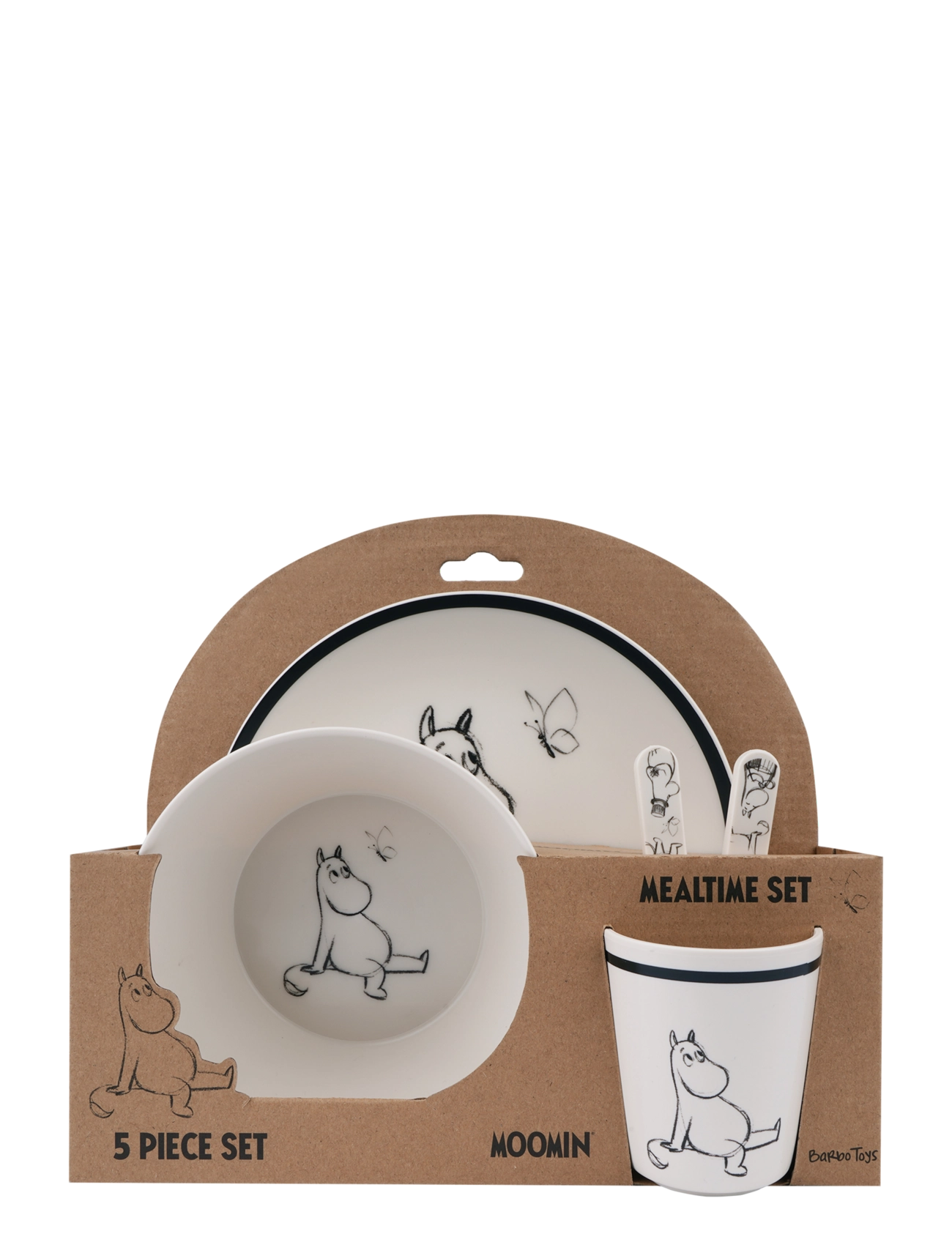 MUMIN Moomin Mealtime Set 5Pcs Trend, One Size, Meal Time, Weiß - Dinner Sets, Kinder