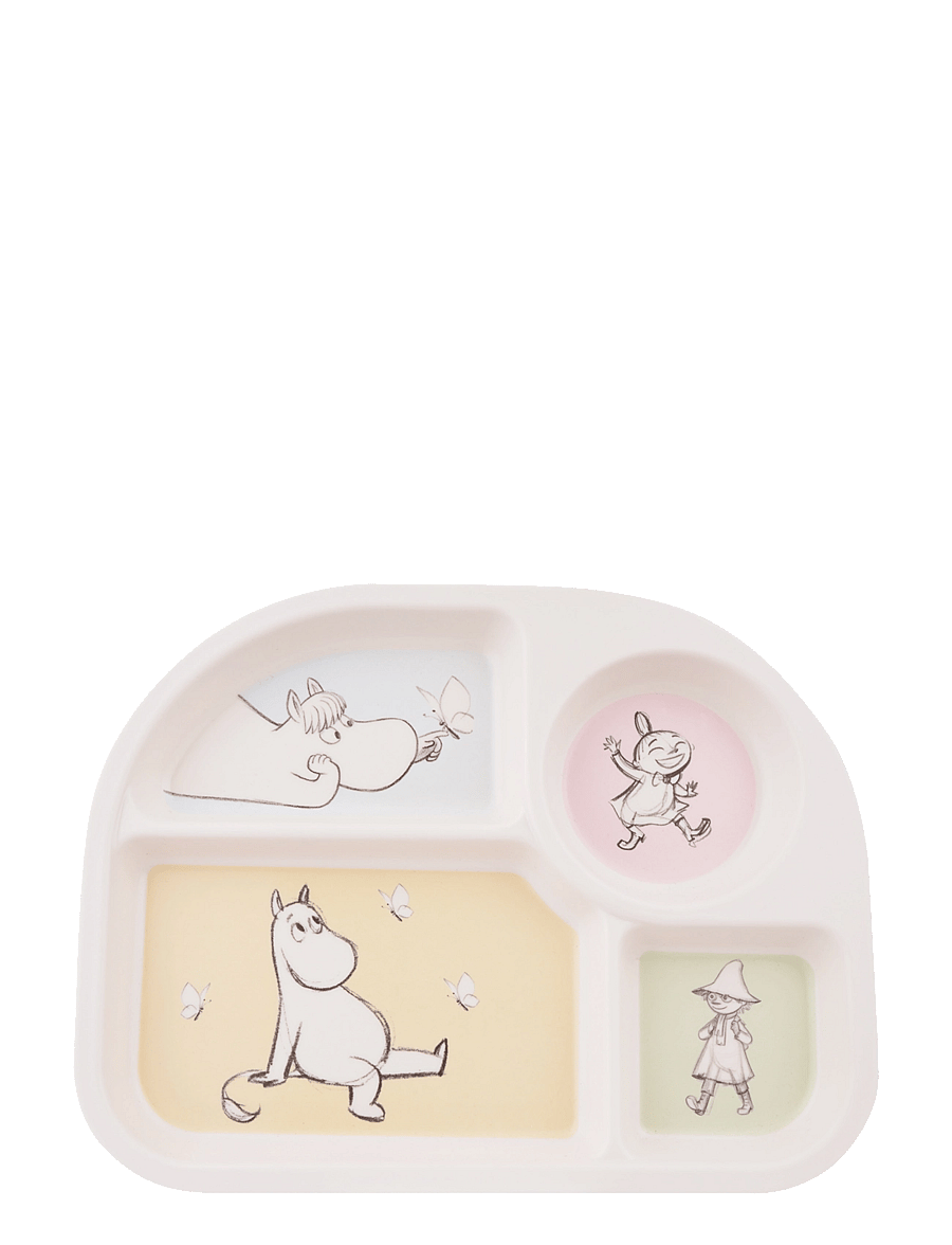 MUMIN - Moomin - Mealtime Set w. 4 Rooms Plate - 5pcs - Color - tillbehör till leksakskök - multiple color - 3