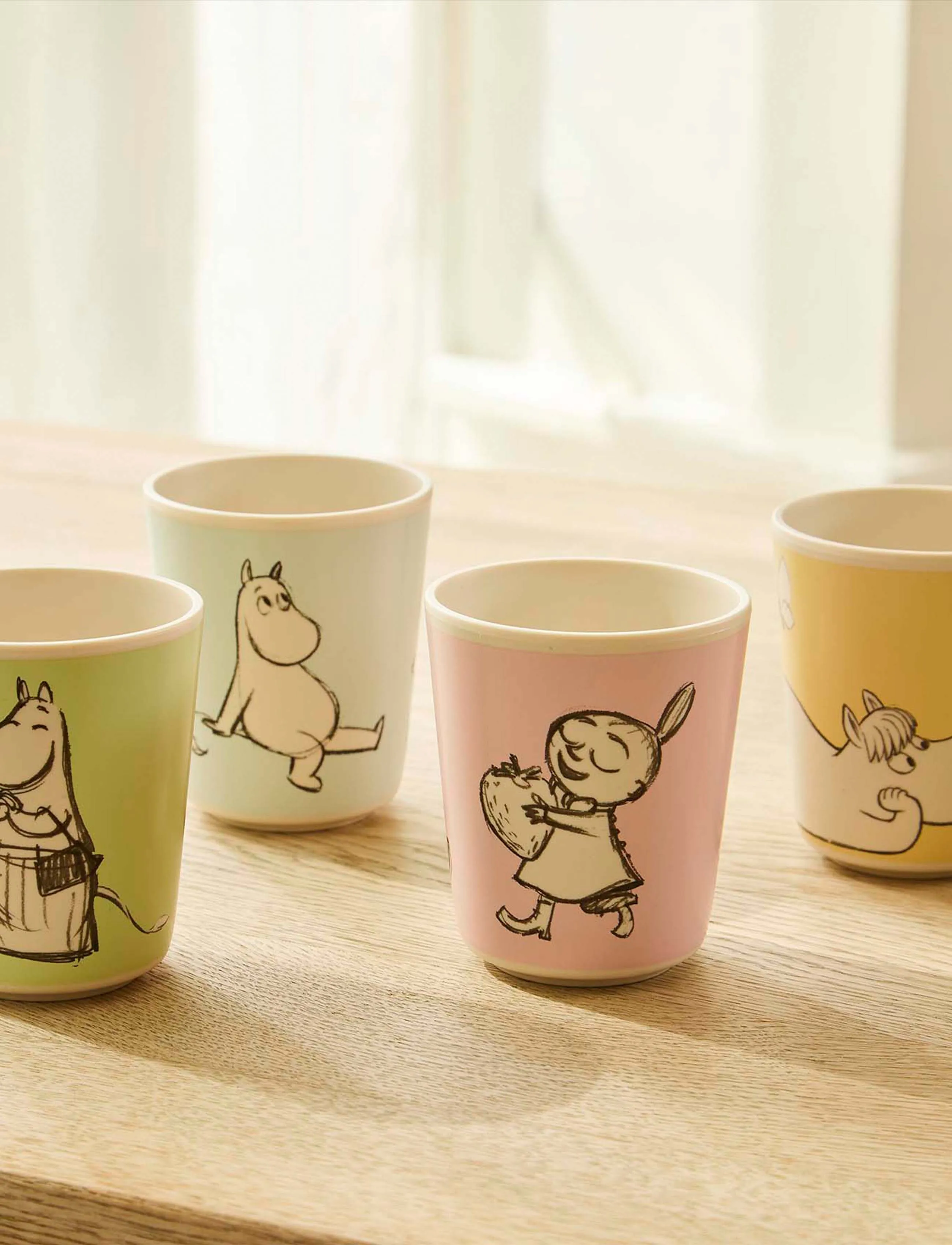 MUMIN Moomin Tumbler Set 4Pcs Color, One Size, Meal Time, Mehrfarbig/gemustert - Cups & Mugs, Kinder