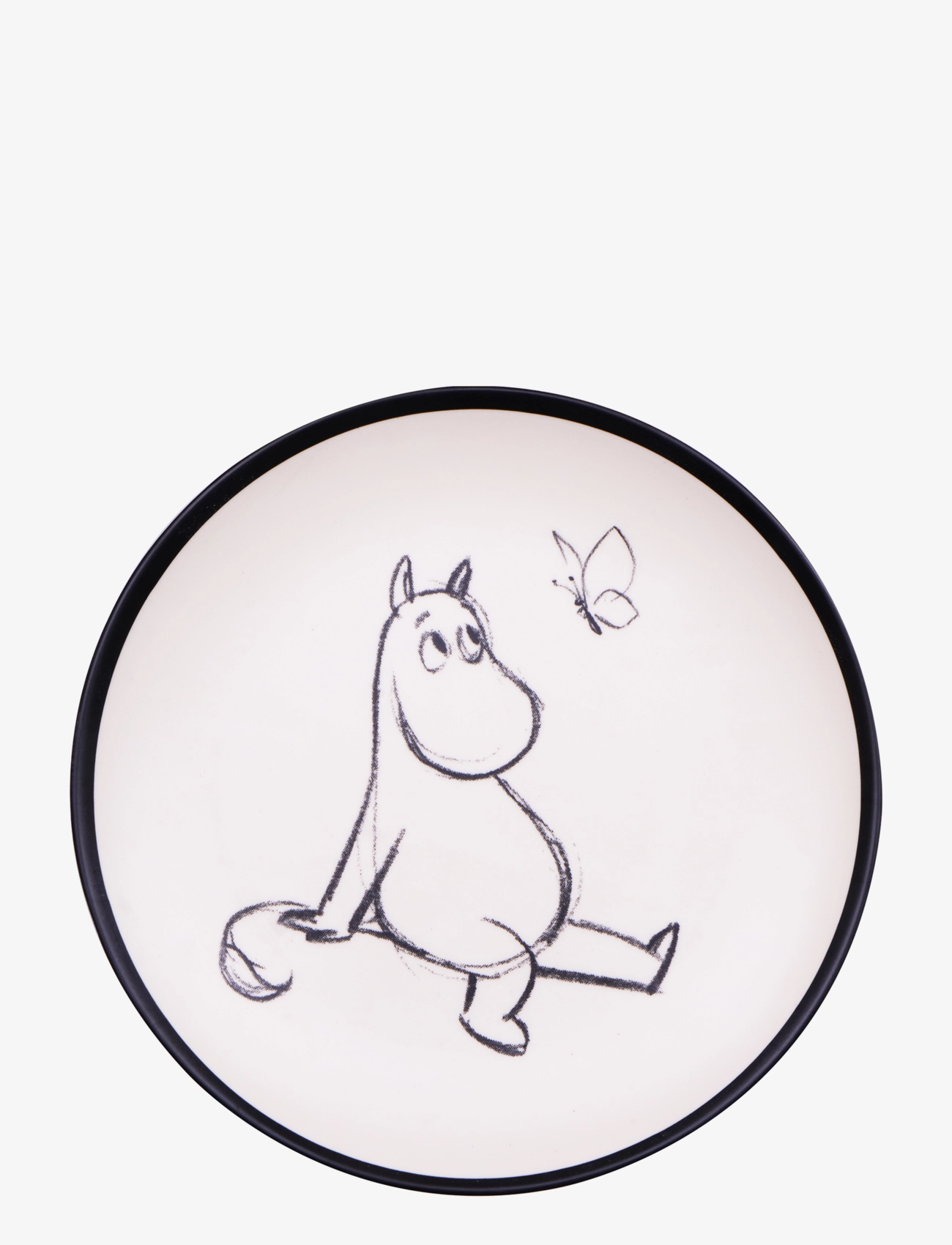 MUMIN Moomin Tableware Plate, Plade, Creme, Str: Ø 21 CM