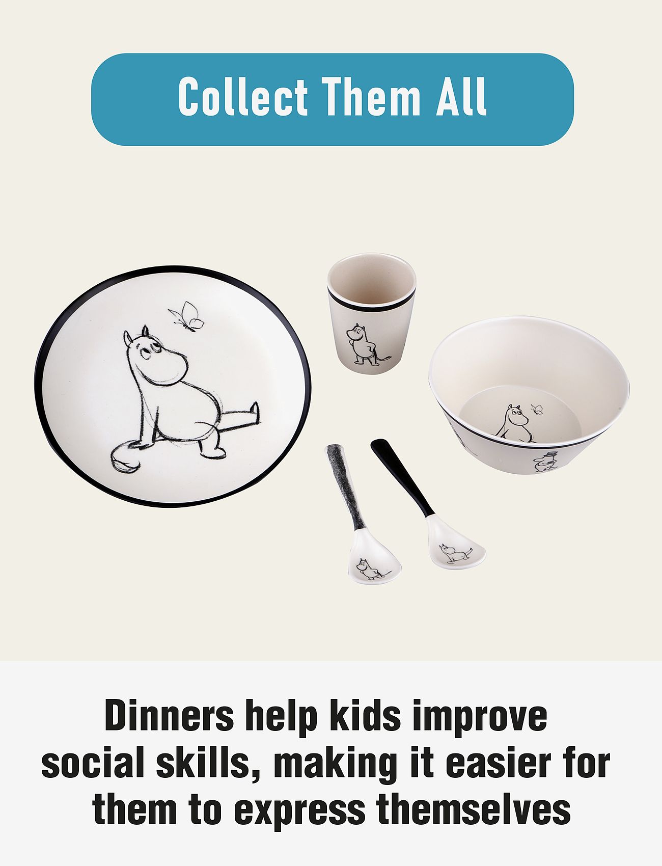 Barbo Toys - Moomin Tableware Plate - laveste priser - 1016 - 3