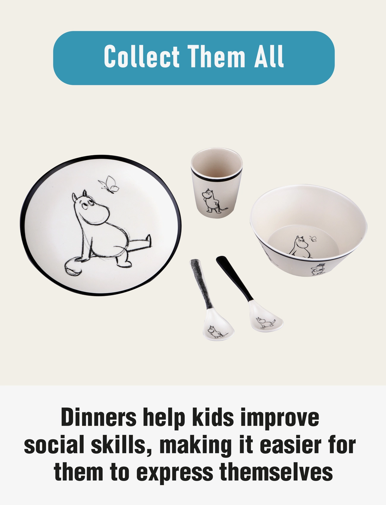 Barbo Toys - Moomin Tableware Plate - laveste priser - 1016 - 3