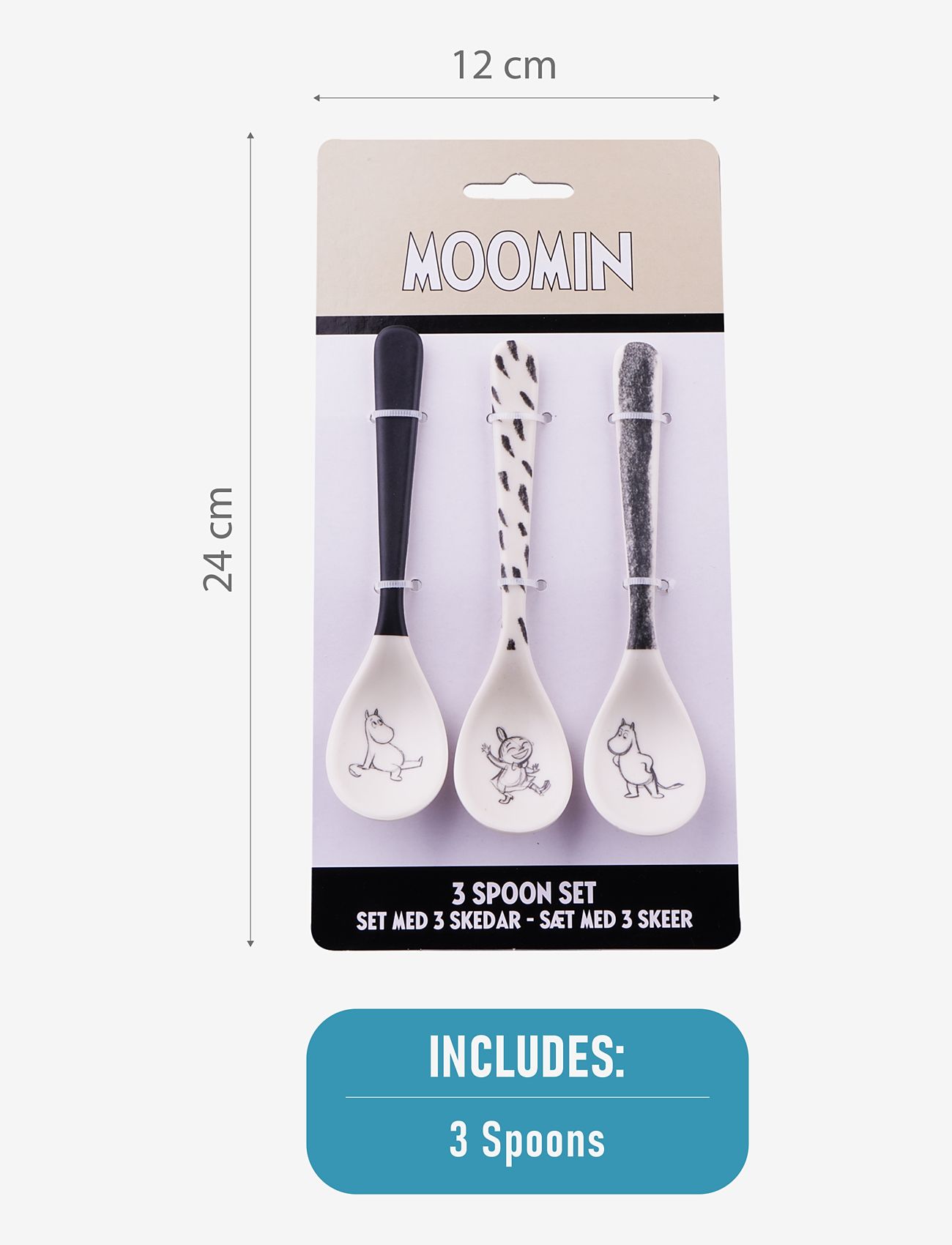 MUMIN - Moomin Tableware 3 Spoon Set - bestick - 1016 - 3