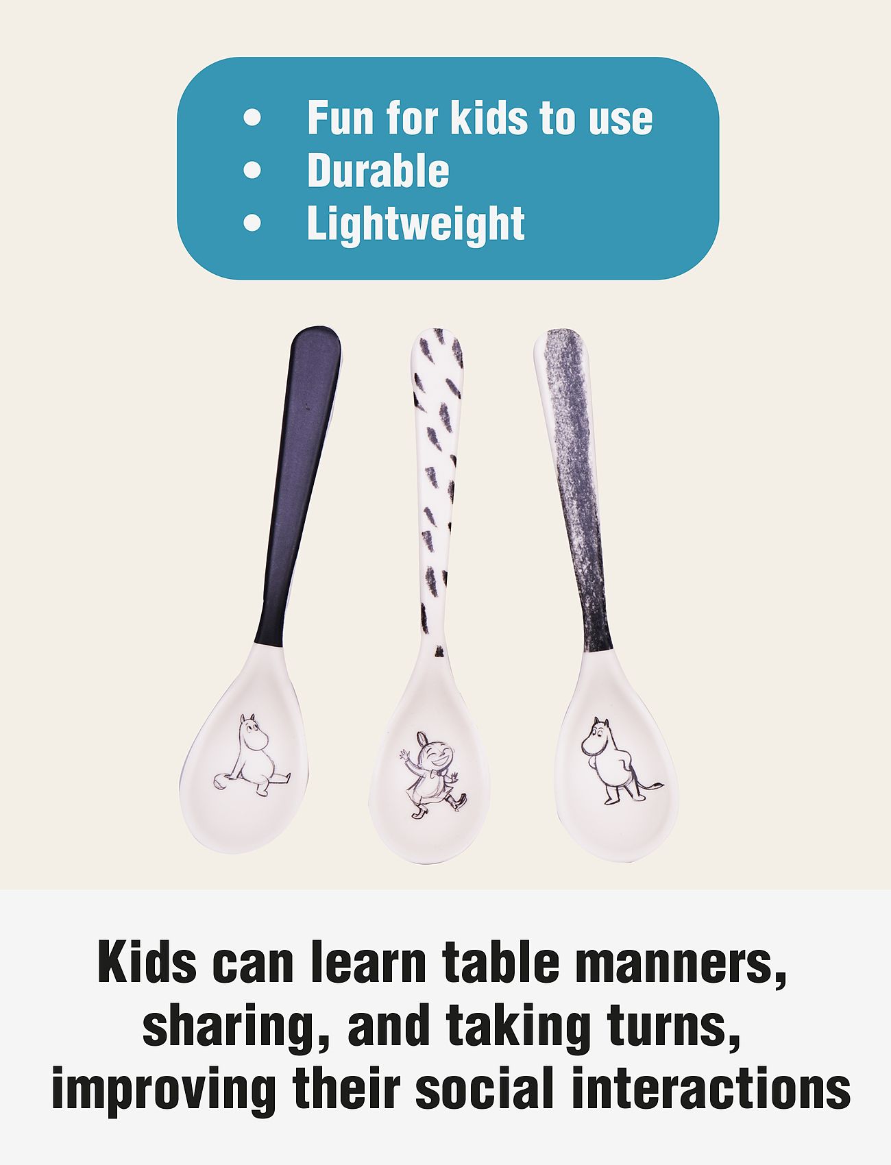 MUMIN - Moomin Tableware 3 Spoon Set - bestick - 1016 - 4