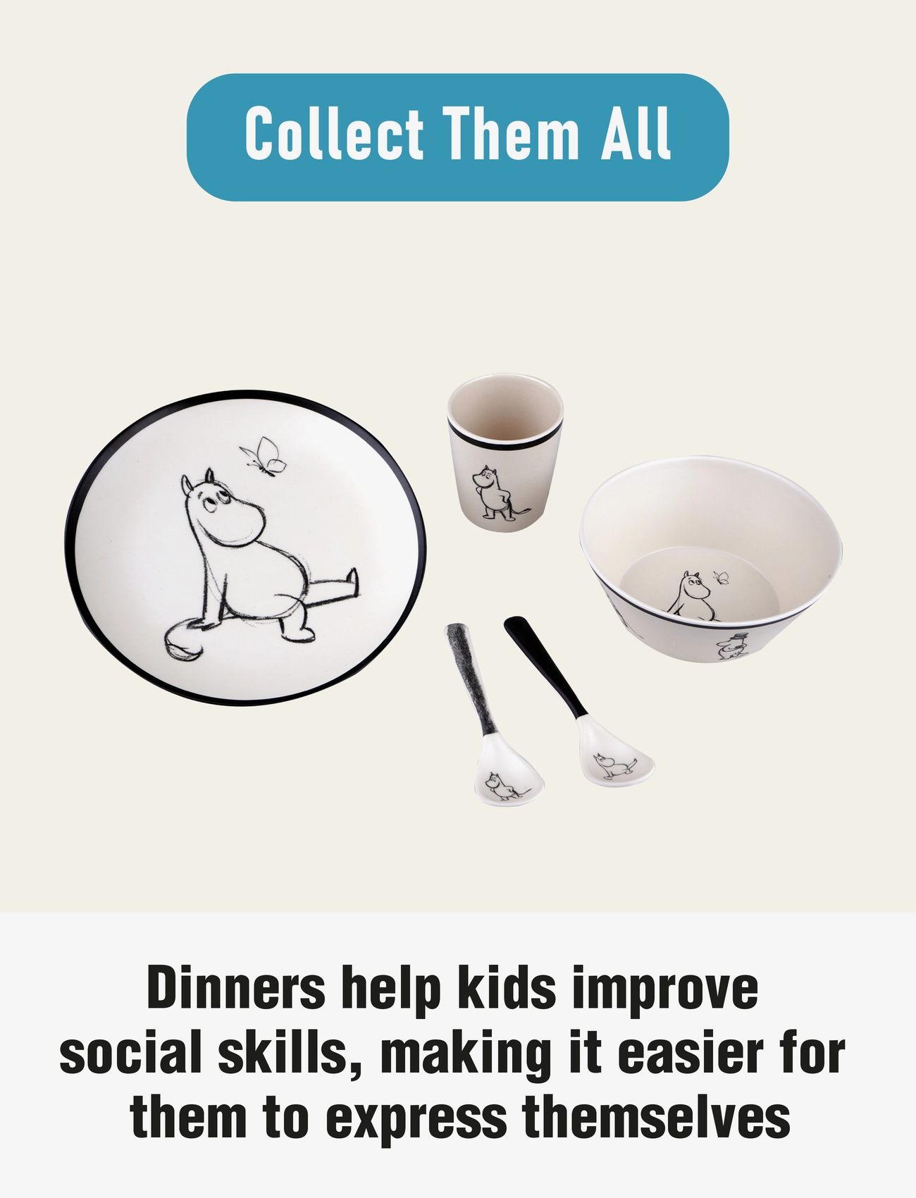 Barbo Toys - Moomin Tableware 3 Spoon Set - laveste priser - 1016 - 4