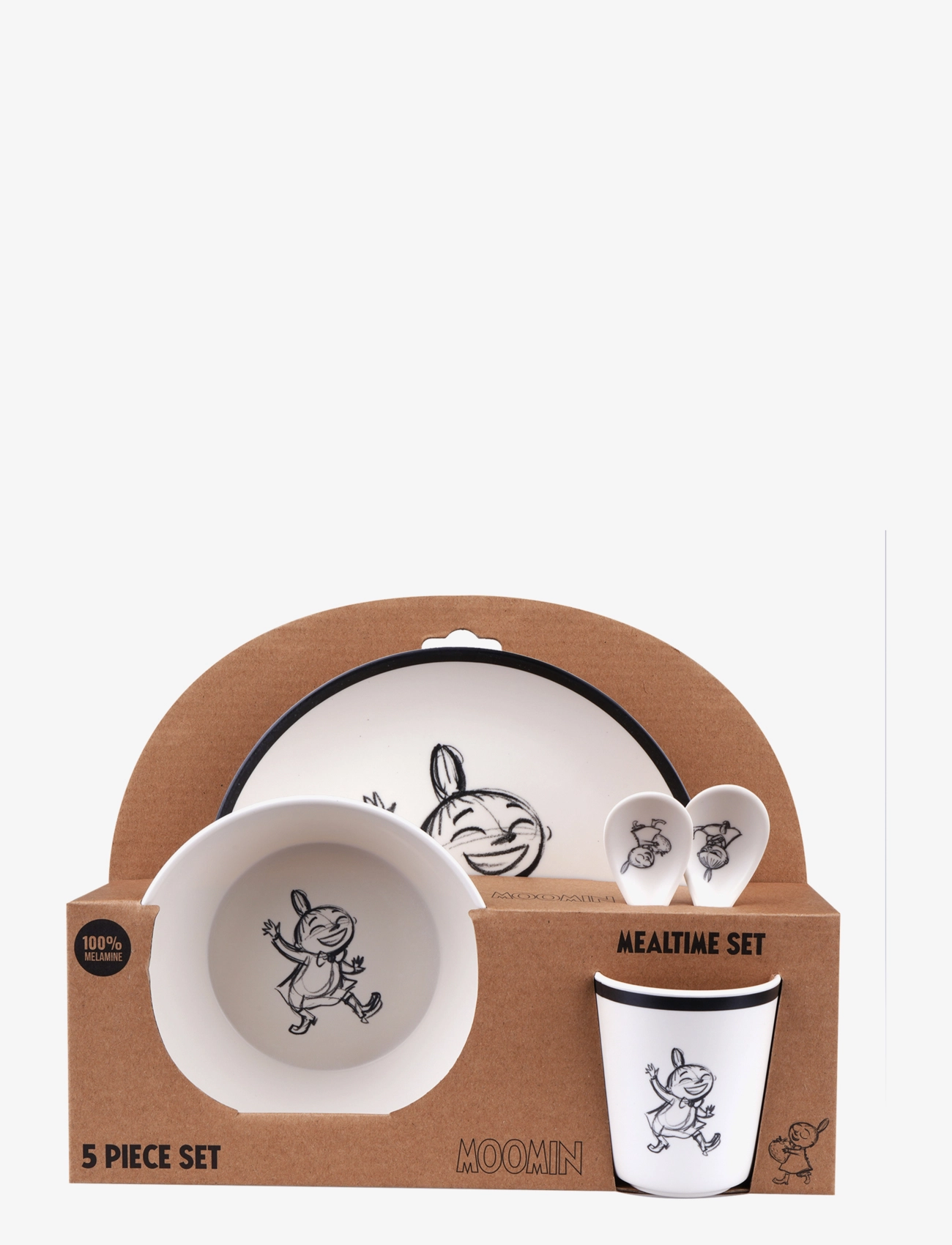 MUMIN Moomin Little My Tableware 5 Pcs Set, One Size, Meal Time, Rosa - Dinner Sets, Kinder