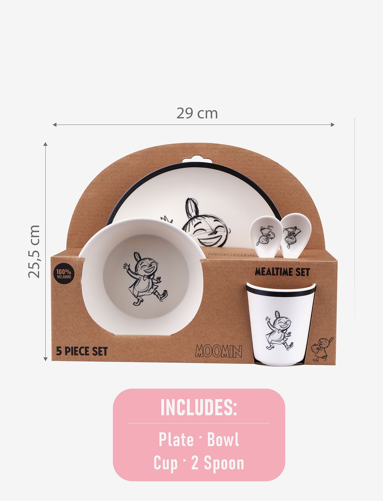 MUMIN - Moomin Little My Tableware 5 pcs set - serveringsset - multiple color - 4