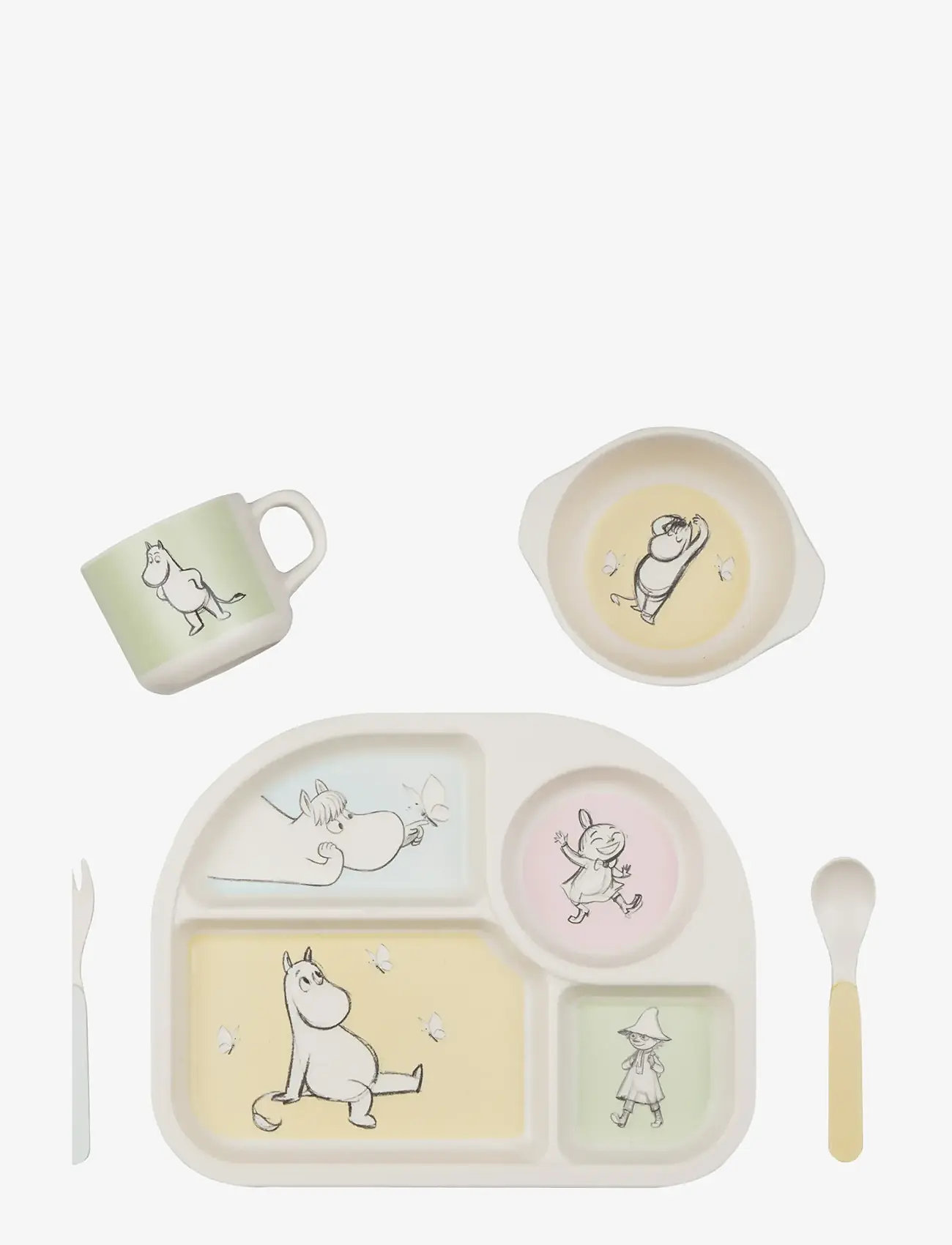 Barbo Toys Moomin Mealtime Set With A 4 Room Plate – spisetid – shop på ...