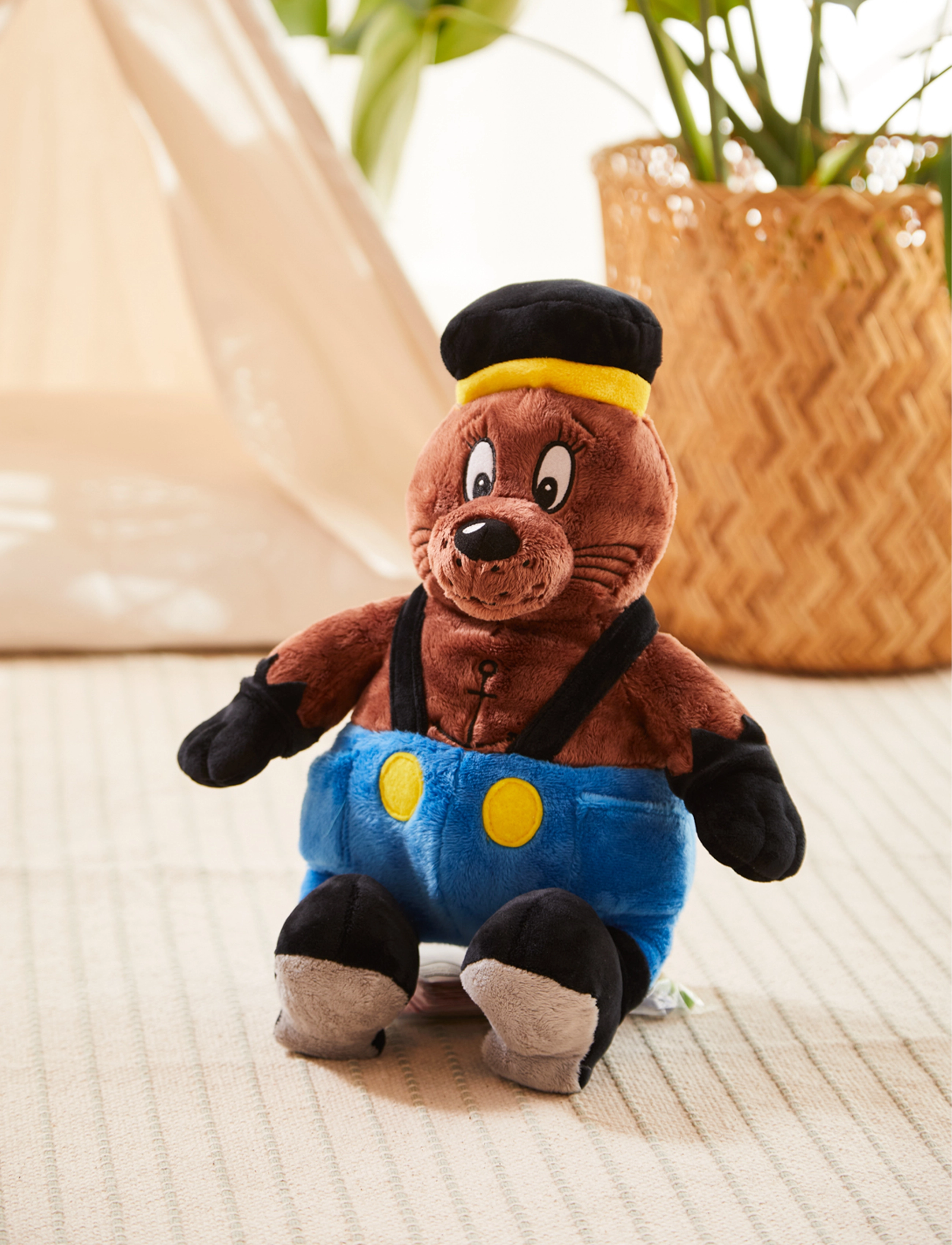 Rasmus Klump Rasmus Klump - Skæg Plush - 35 cm, 35 cm, Multi/patterned, Soft Legetøj > Stuffed Animals, Børn