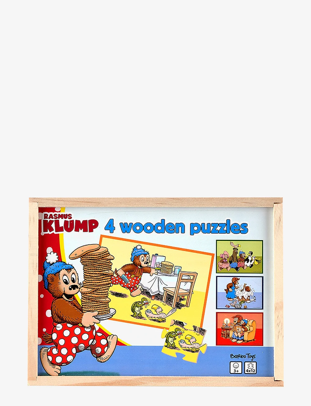 Rasmus Klump - Rasmus Klump - 4 wooden puzzles - træpuslespil - multi - 2