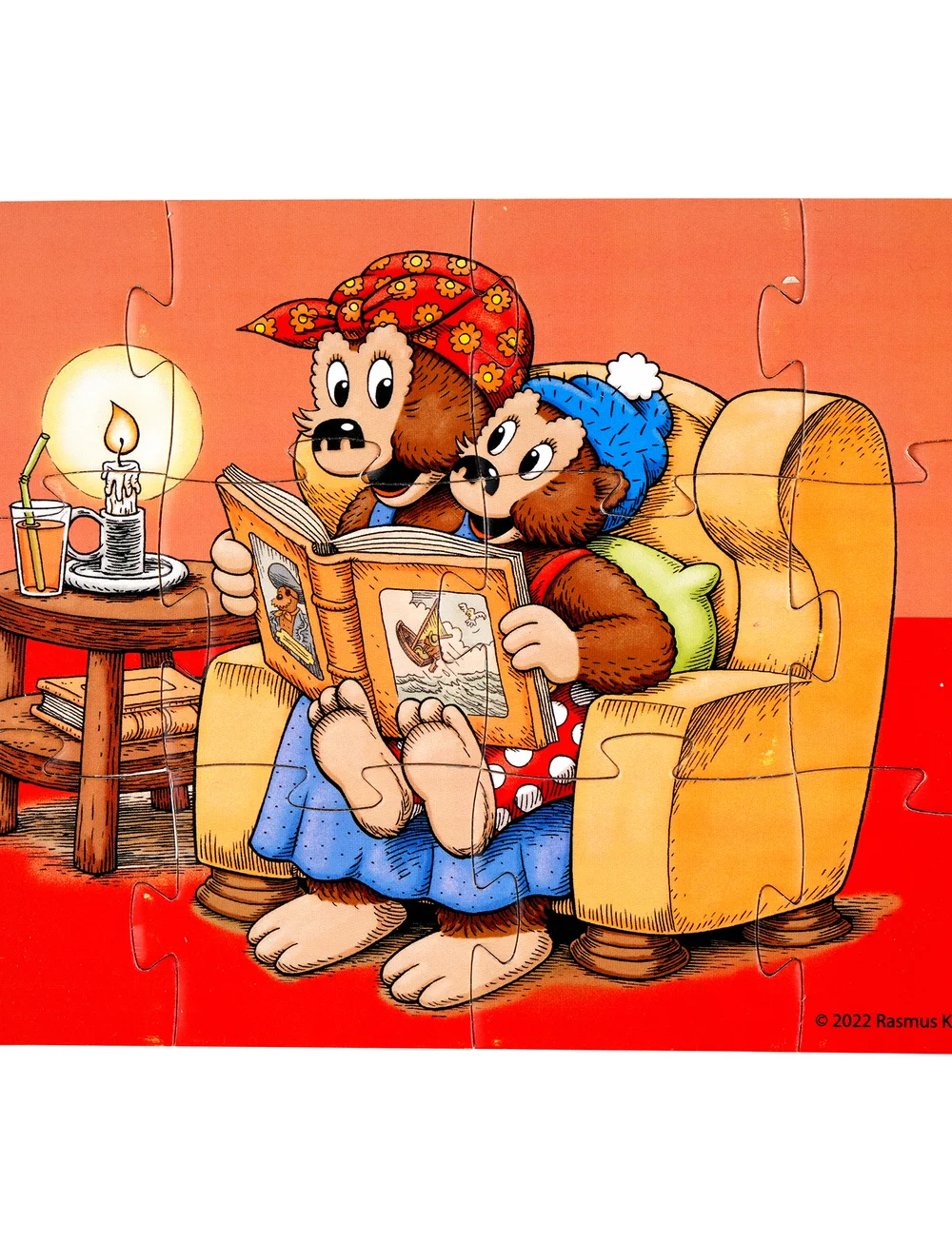 Rasmus Klump - Rasmus Klump - 4 wooden puzzles - træpuslespil - multi - 0