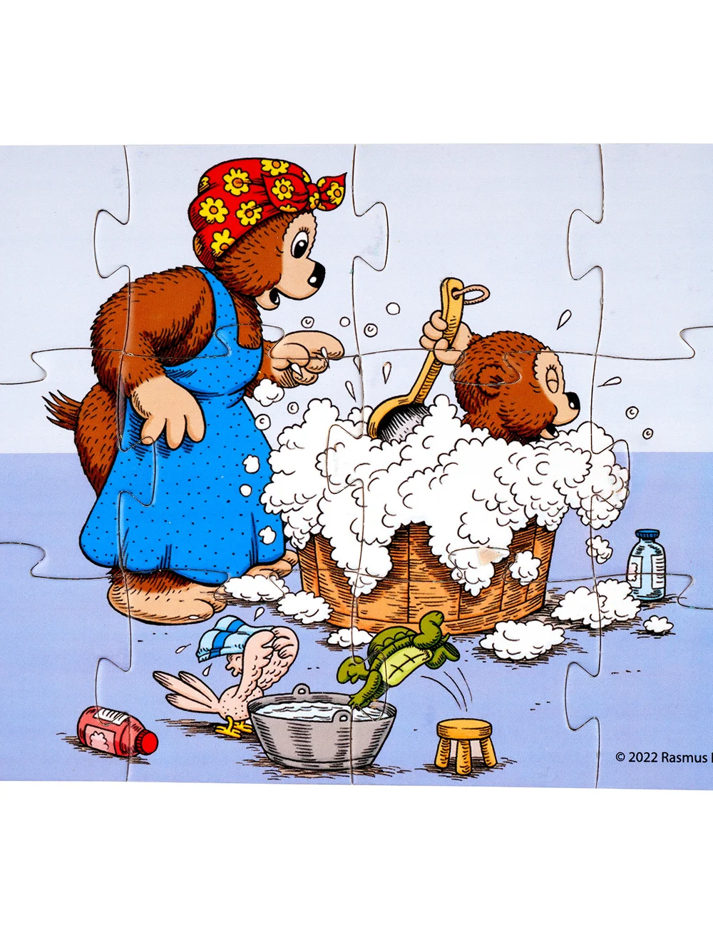 Rasmus Klump - Rasmus Klump - 4 wooden puzzles - træpuslespil - multi - 4