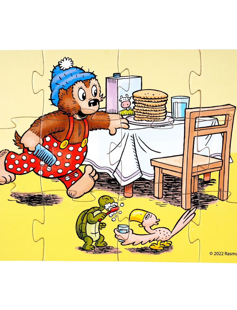 Rasmus Klump - Rasmus Klump - 4 wooden puzzles - træpuslespil - multi - 5