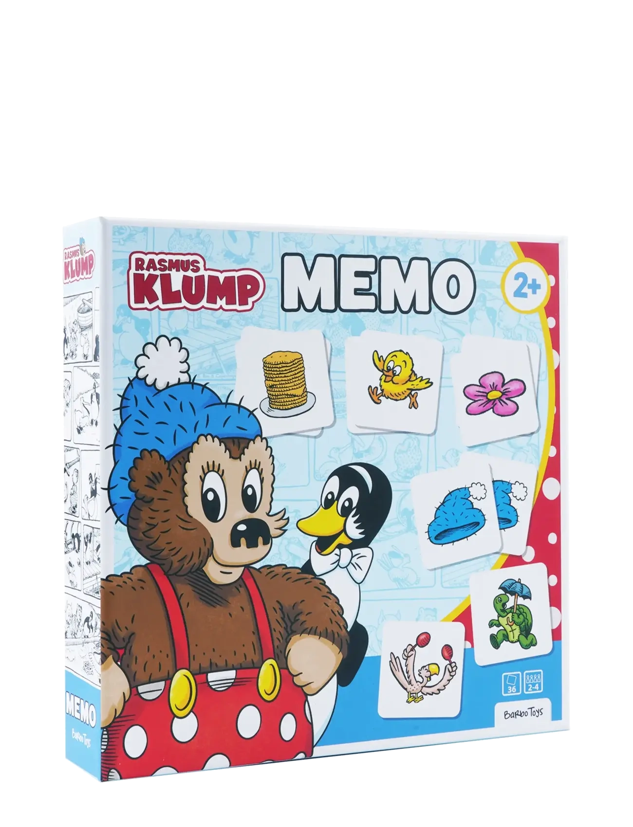 BARBO Spielzeug Rasmus Klump Memo Game Blau - Dänisch - Kinder