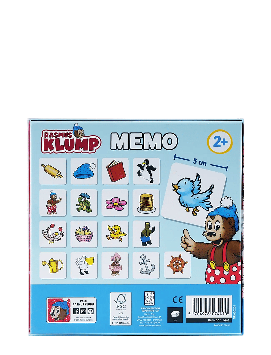 Rasmus Klump - Rasmus Klump Memo game - Õpetlikud mängud - multiple color - 3