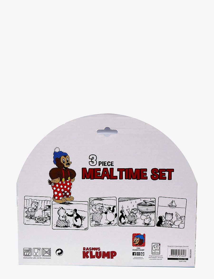 Rasmus Klump - Rasmus Klump - 3 pcs Mealtime set - matarsett - 1016 - 4