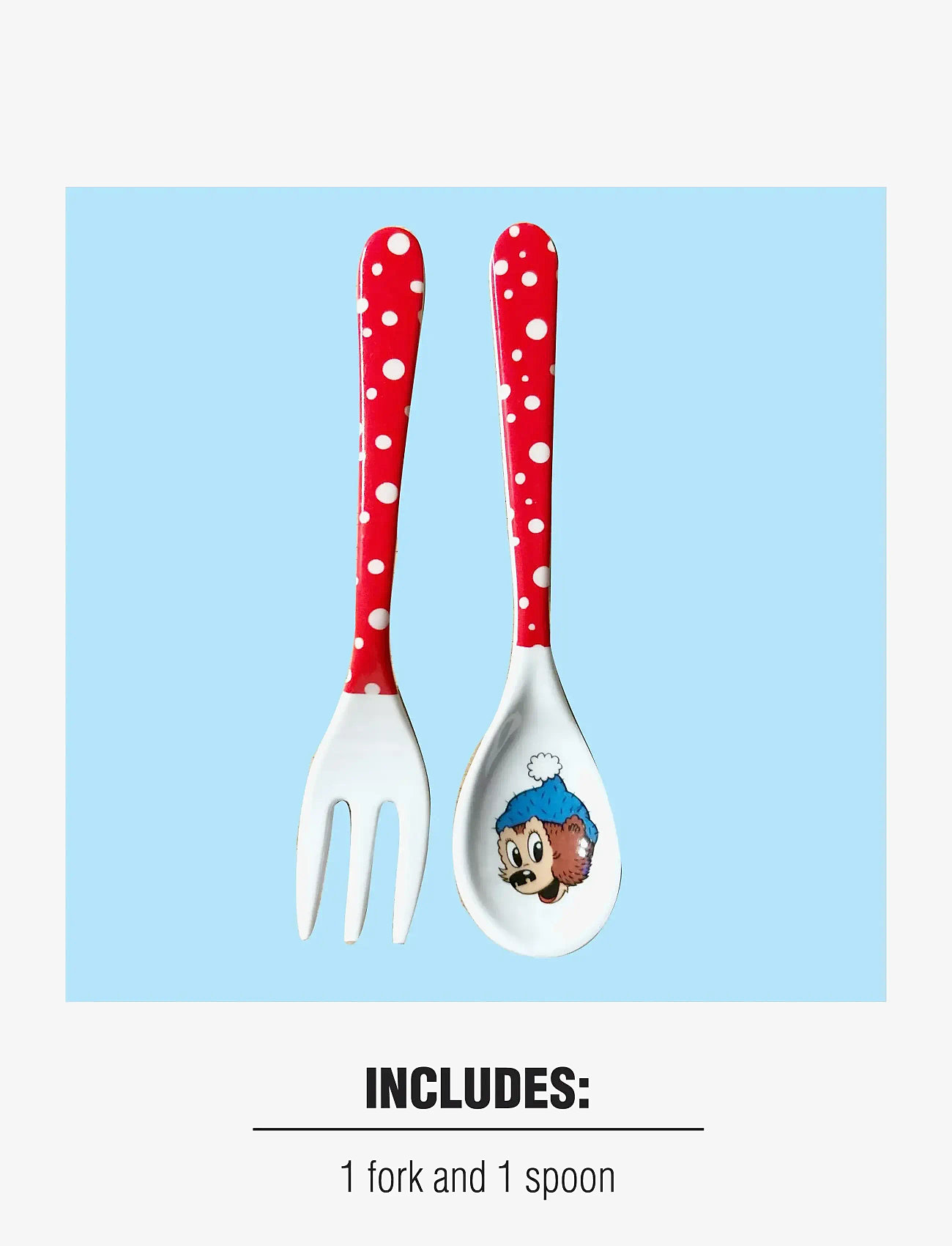 Rasmus Klump - Rasmus Klump - 2 pcs Cultery set - bestik - 1016 - 3