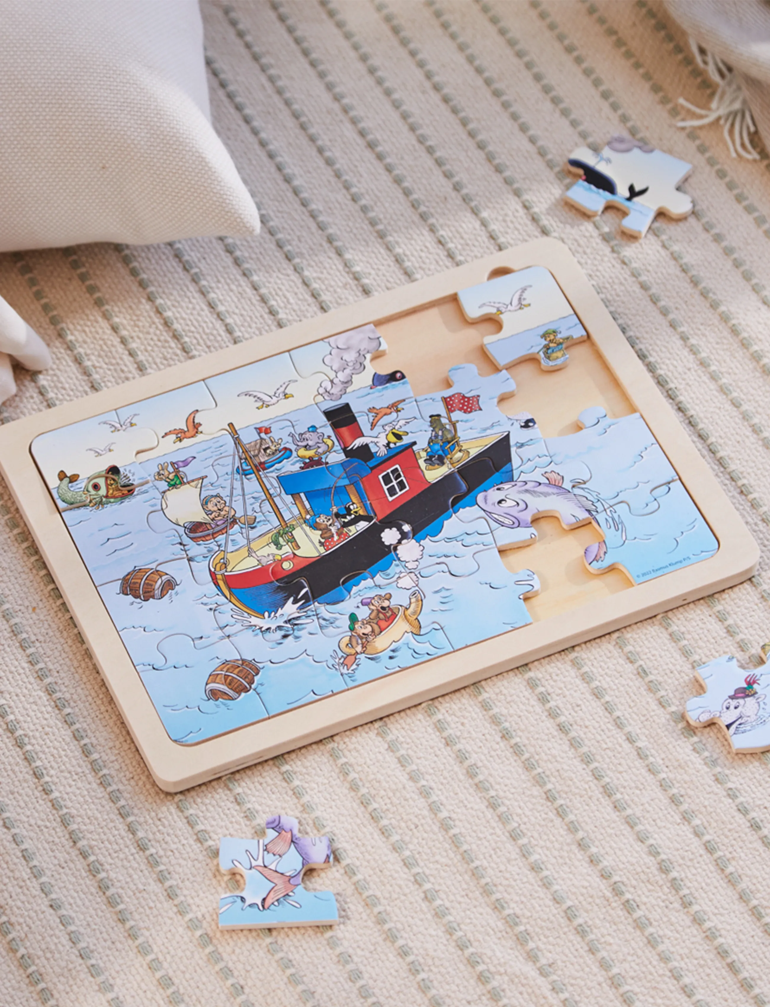 Rasmus Klump - Træpuslespil Mary, One Size, Puzzles, Mehrfarbig/gemustert Wooden Kinder