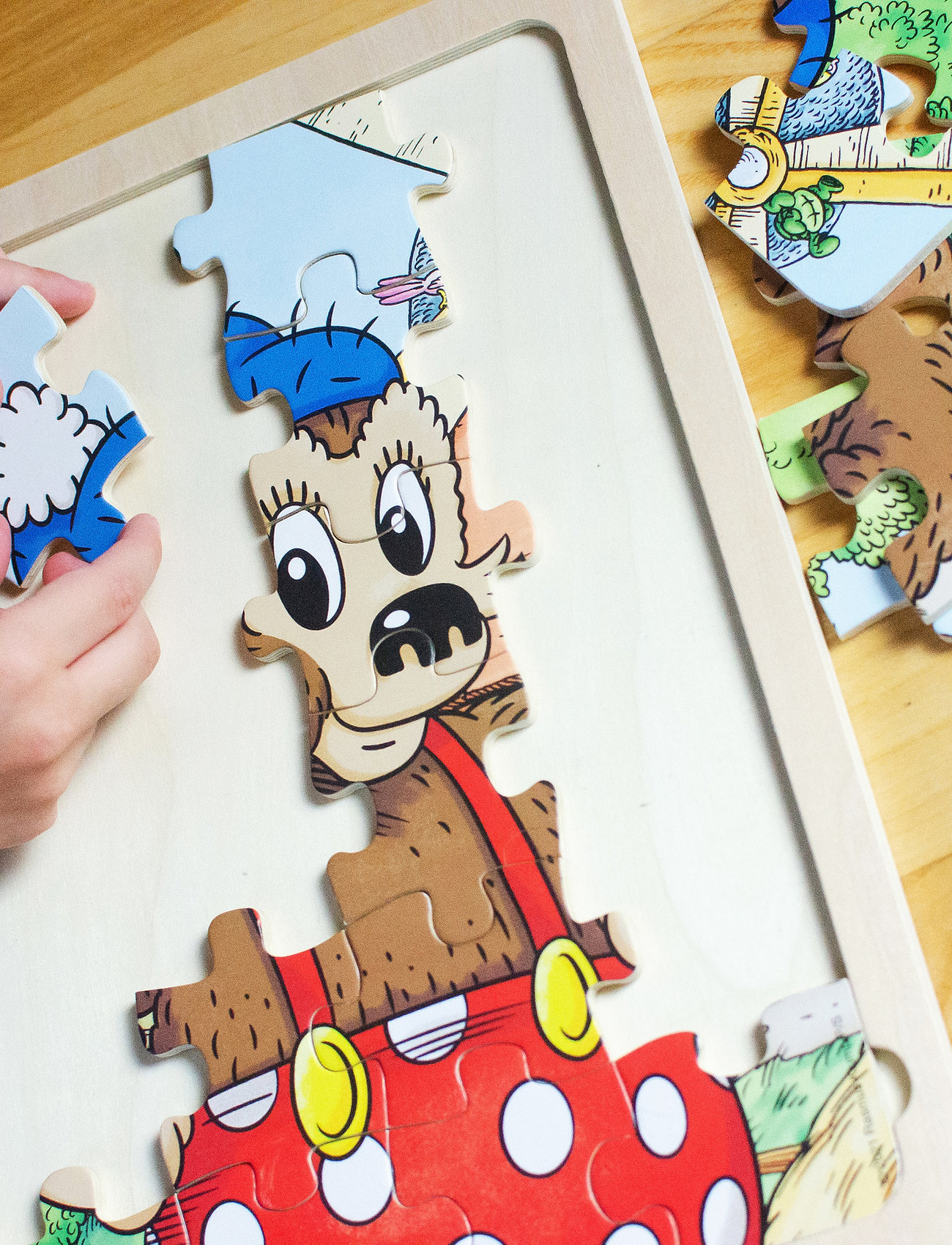 Rasmus Klump - Wooden Puzzles, Børn, Wooden Puslespil, Multi/mønstret, Str: ONE SIZE