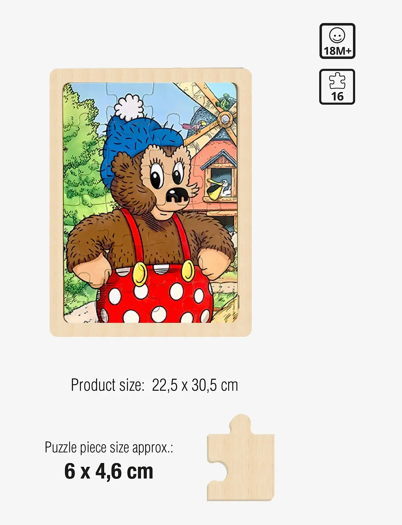 Rasmus Klump - Rasmus Klump - Wooden Puzzles - træpuslespil - multi - 3