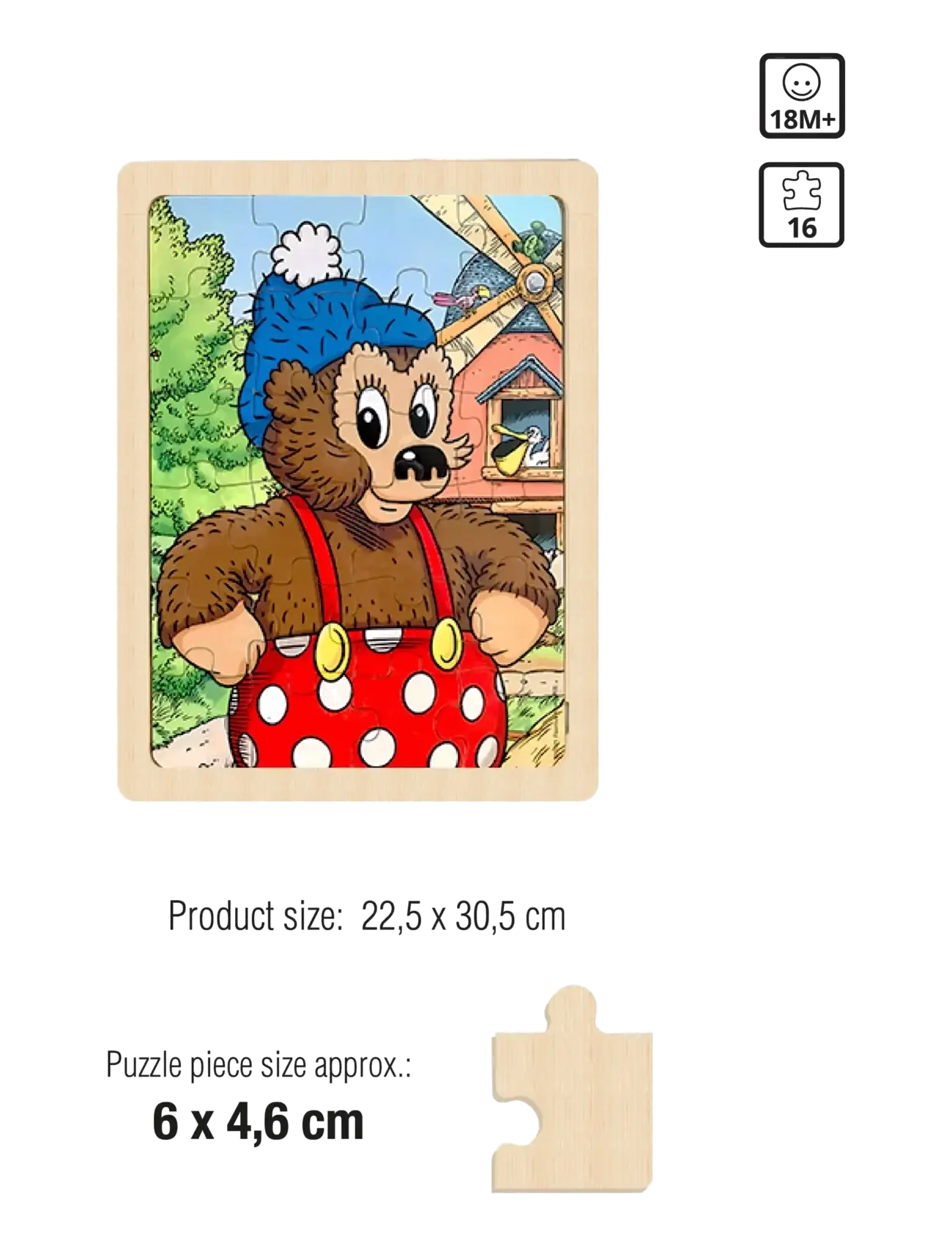 Rasmus Klump - Rasmus Klump - Wooden Puzzles - pússluspil - multi - 3