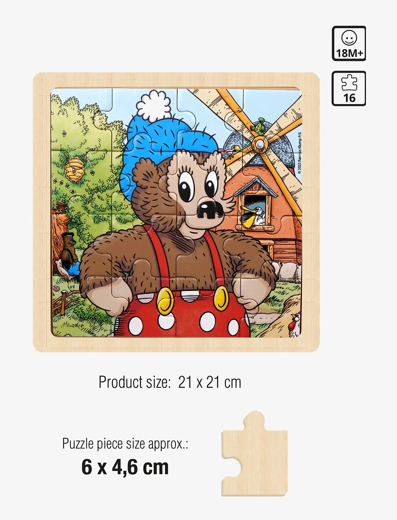 Barbo Toys - Rasmus Klump Træpuslespil - wooden puzzles - 1016 - 2