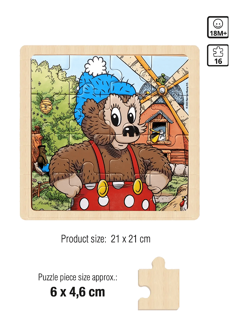 Barbo Toys - Rasmus Klump Træpuslespil - wooden puzzles - 1016 - 2