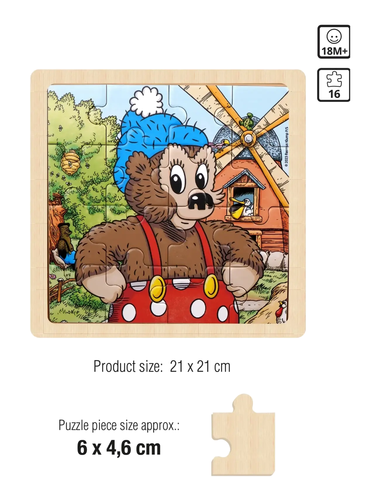 Barbo Toys - Rasmus Klump Træpuslespil - holzpuzzle - 1016 - 2