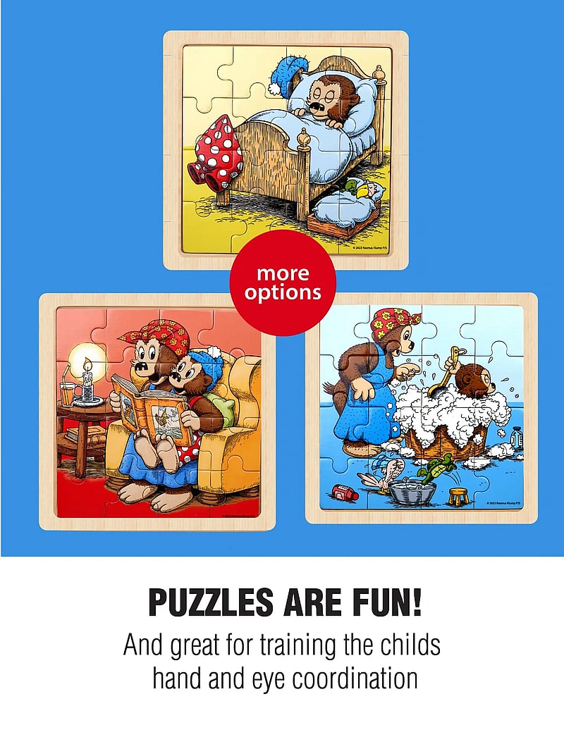 Barbo Toys - Rasmus Klump Træpuslespil - wooden puzzles - 1016 - 5