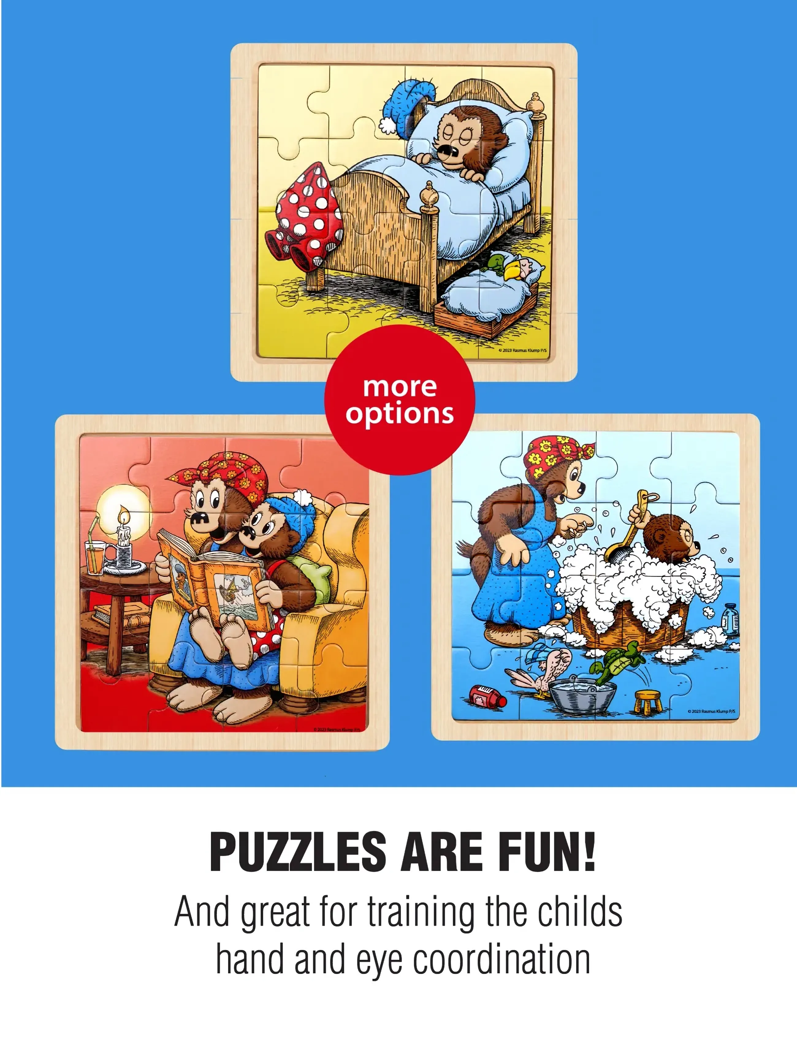 Barbo Toys - Rasmus Klump Træpuslespil - holzpuzzle - 1016 - 5