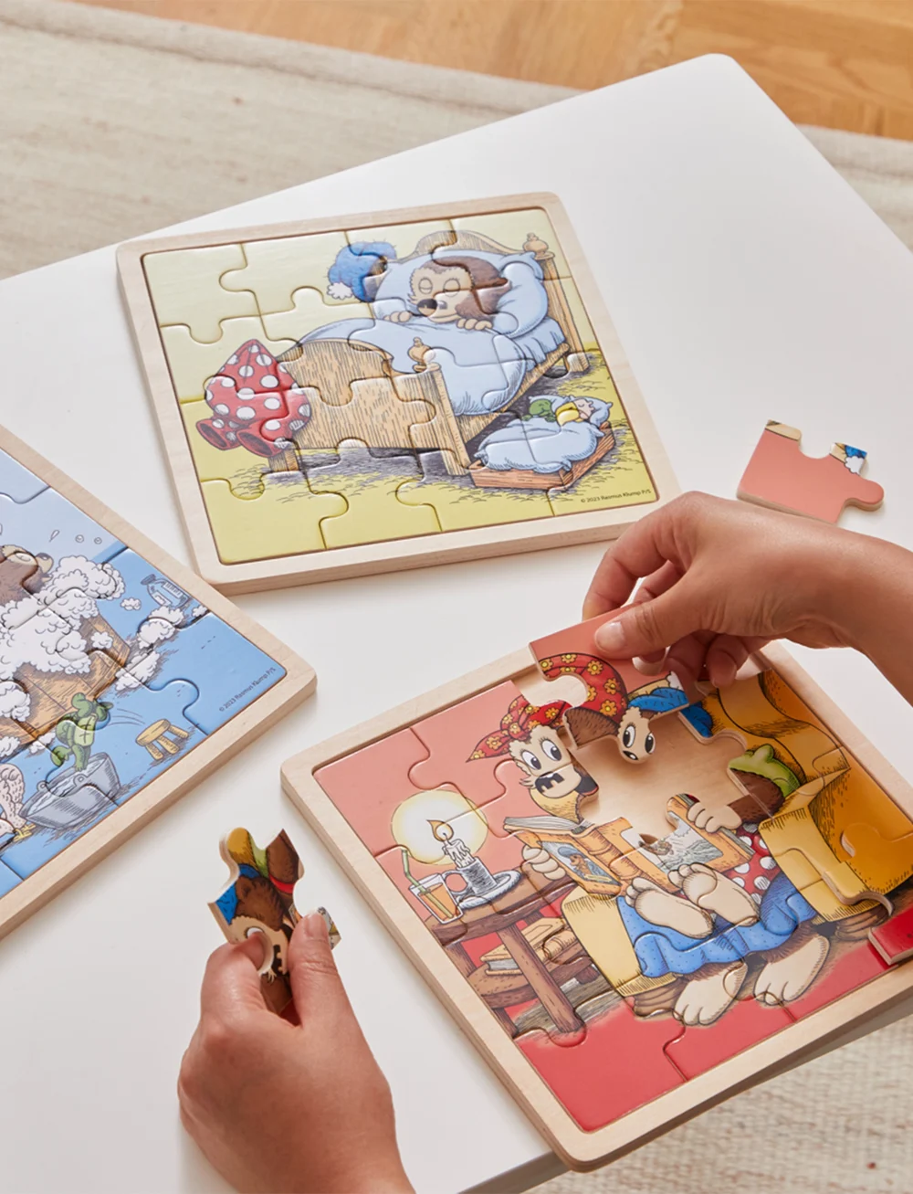 Rasmus Klump - Rasmus Klump Træpuslespil Højtlæsning - træpuslespil - 1016 - 0