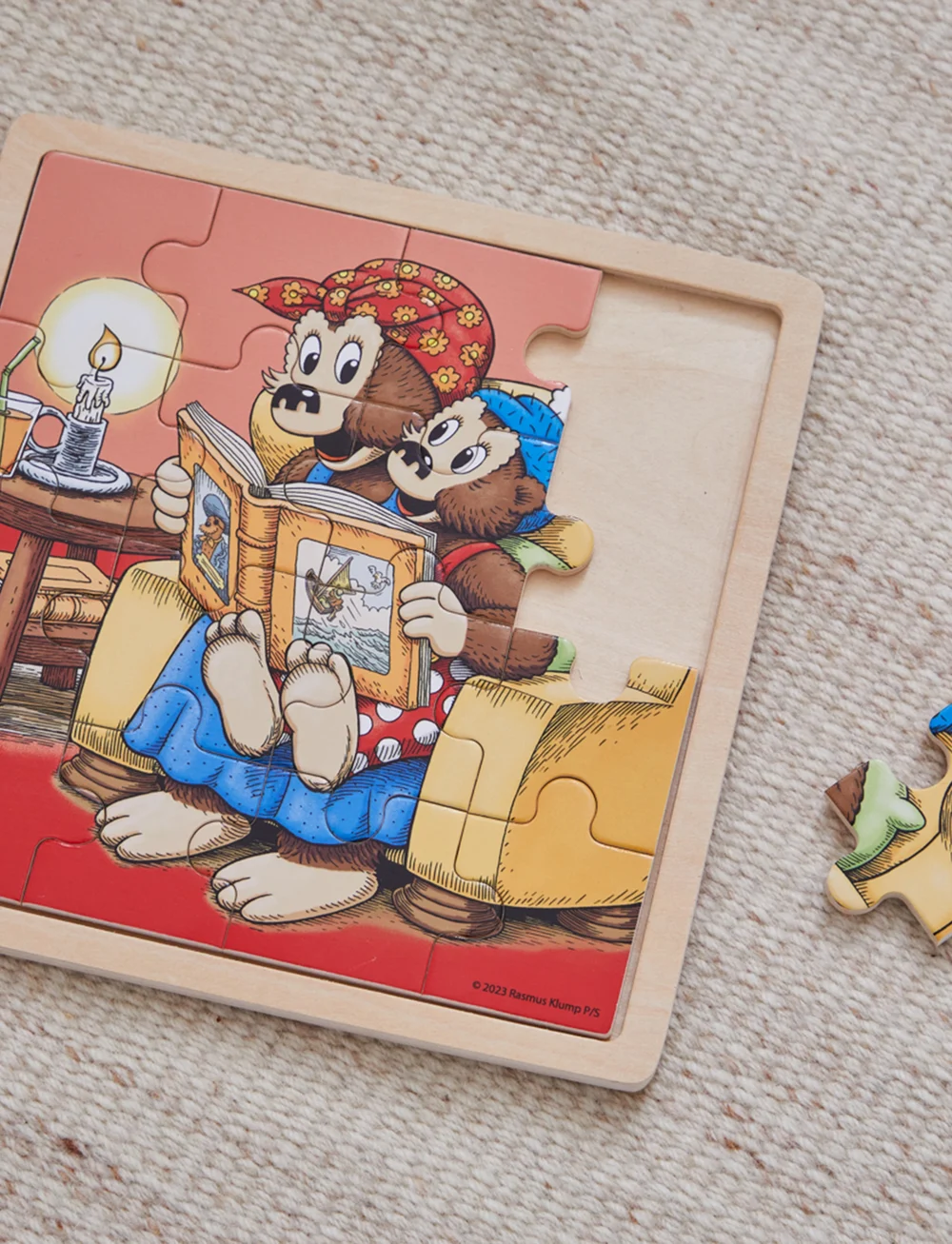 Rasmus Klump - Rasmus Klump Træpuslespil Højtlæsning - træpuslespil - 1016 - 2