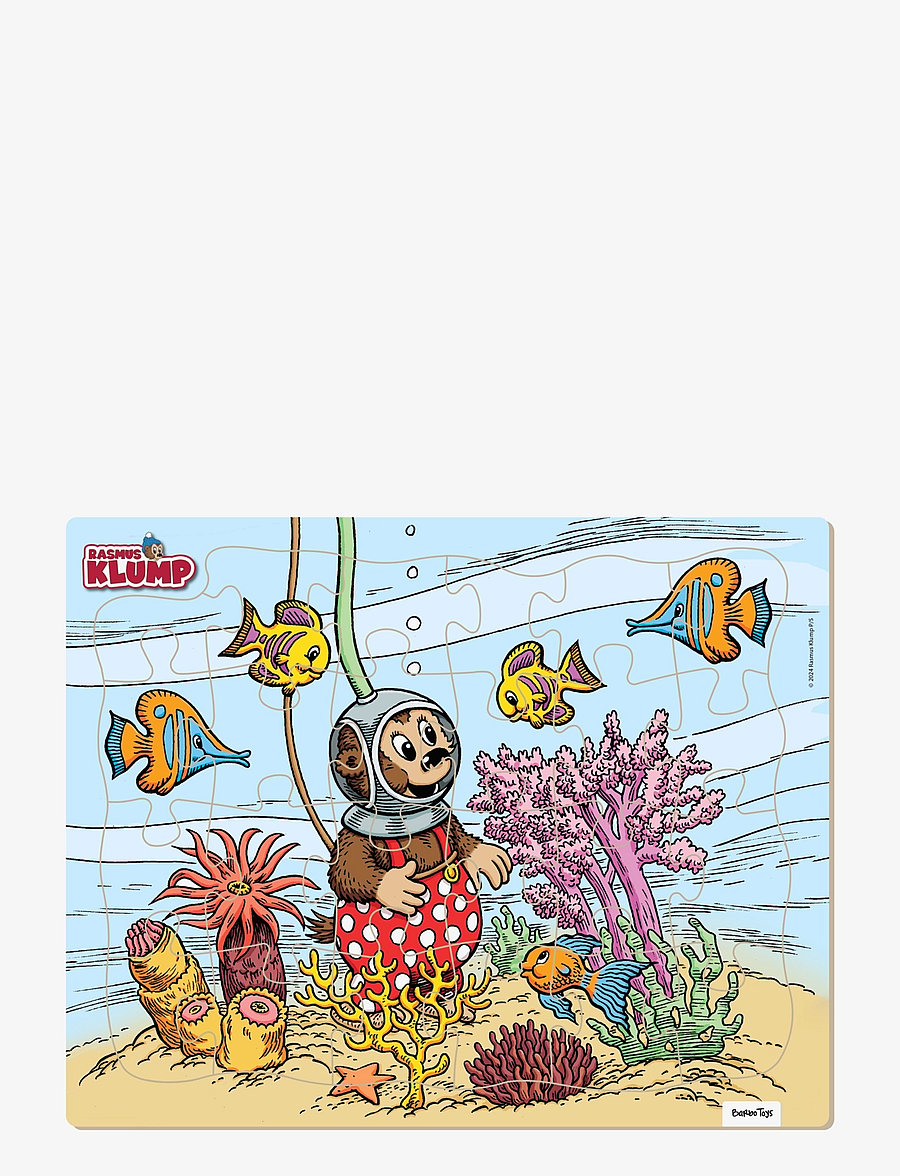 Barbo Toys - Rasmus Klump - Frame Cardboard Puzzle - Transport - multiple color - 0