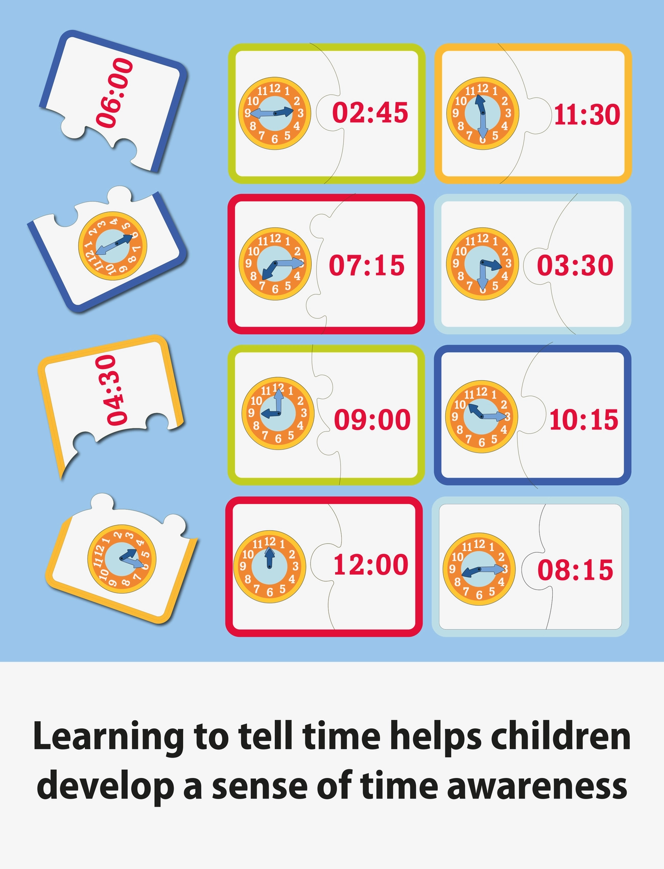 Alfons Åberg - Alfons Åberg - Learning Game - Tell the Time - Õpetlikud mängud - multiple color time - 5