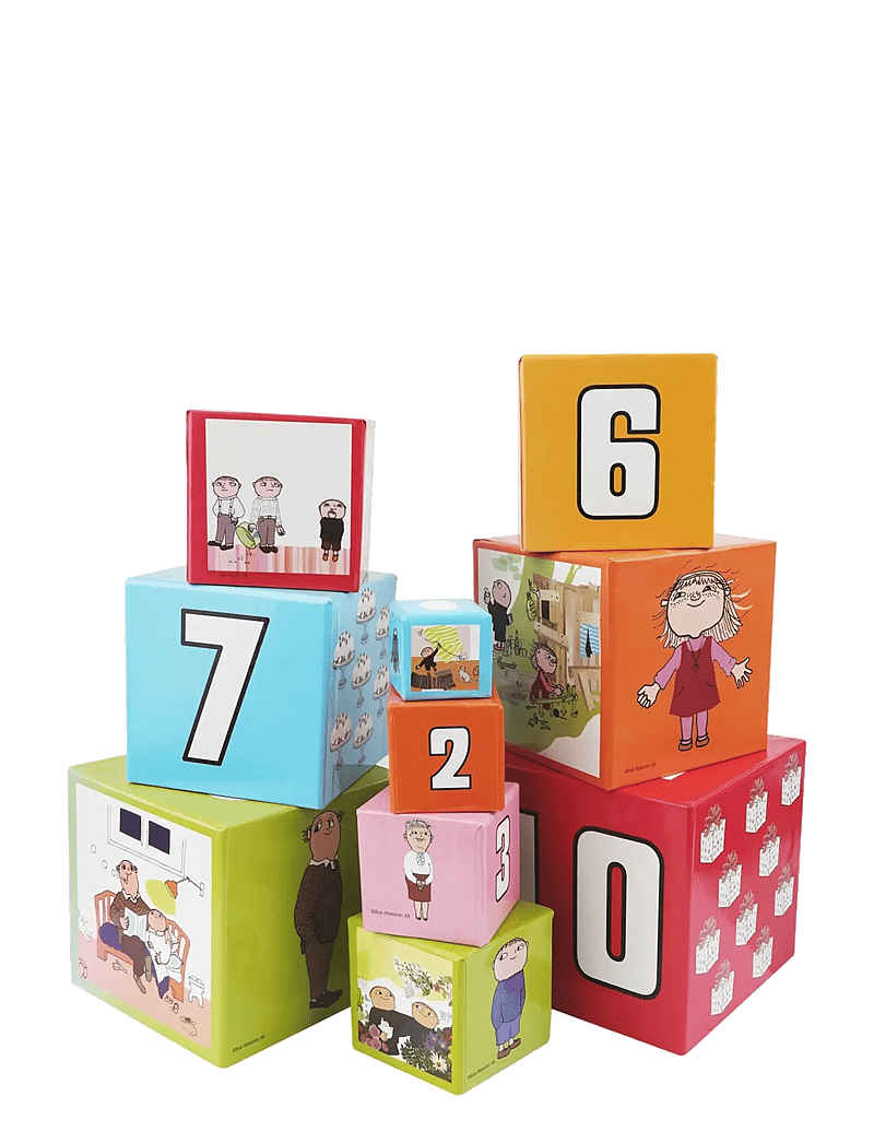 Alfons Åberg - Alfons Åberg - Stacking Cubes 10 pcs - torniklotsid - multiple color - 1