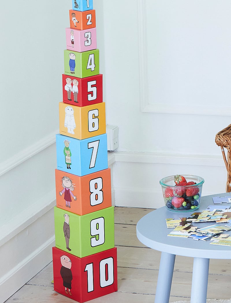 Willi Wiberg - Alfons Åberg - Stacking Cubes 10 pcs - stapelklötze - multiple color - 0