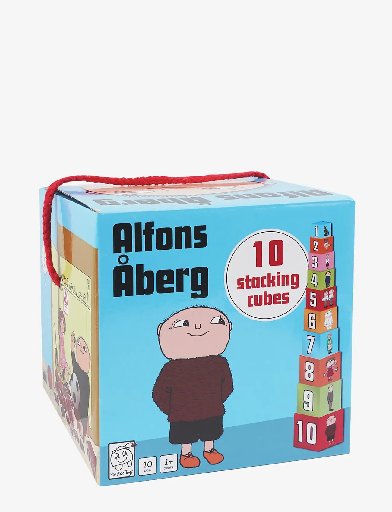 Mikko Mallikas - Alfons Åberg - Stacking Cubes 10 pcs - stackable blocks - multiple color - 4