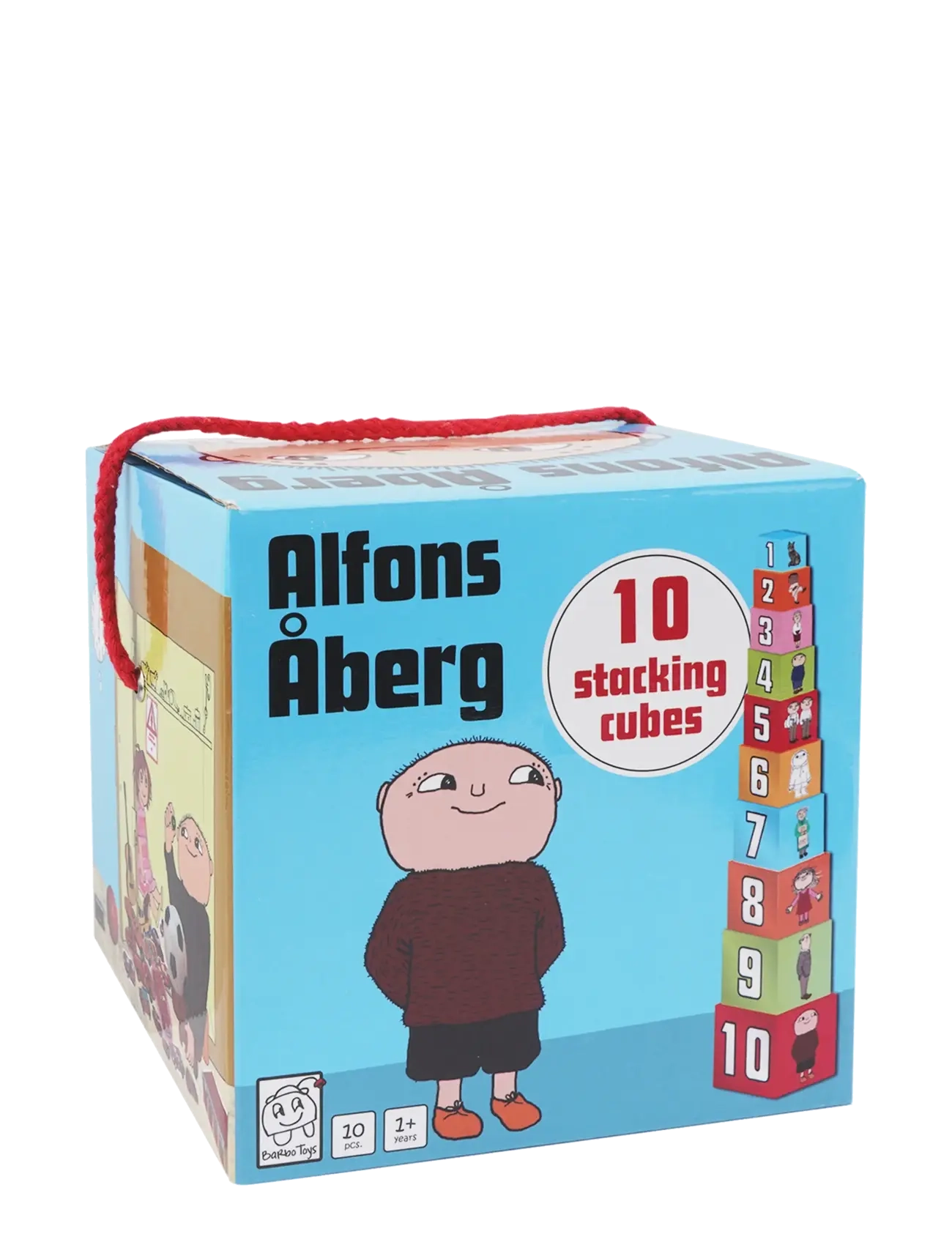 Alfie Atkins - Alfons Åberg - Stacking Cubes 10 pcs - stapelblokken - multiple color - 4