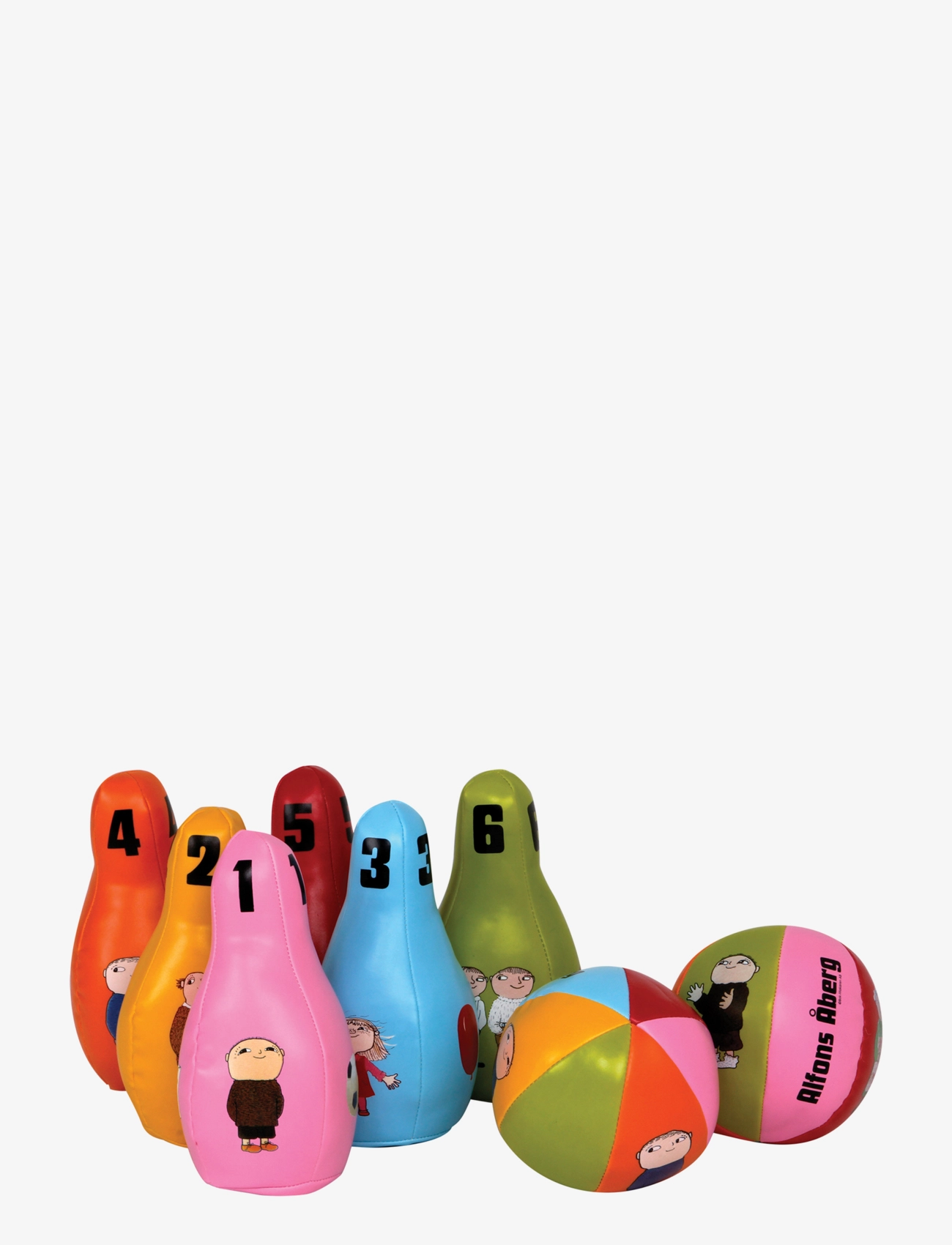 Barbo Toys - Alfons Åberg - Soft Bowling Set - multiple color - 3