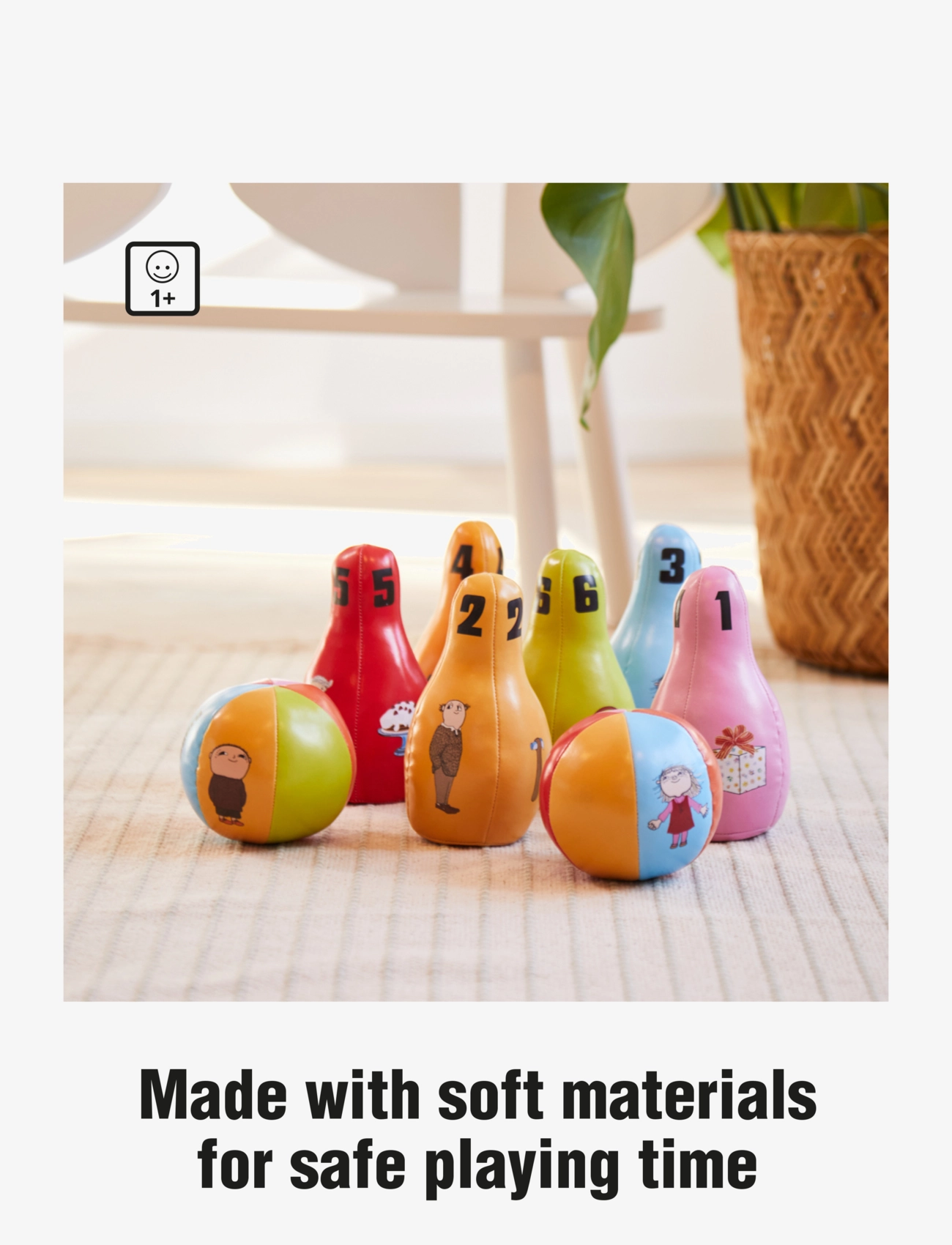 Barbo Toys - Alfons Åberg - Soft Bowling Set - multiple color - 5