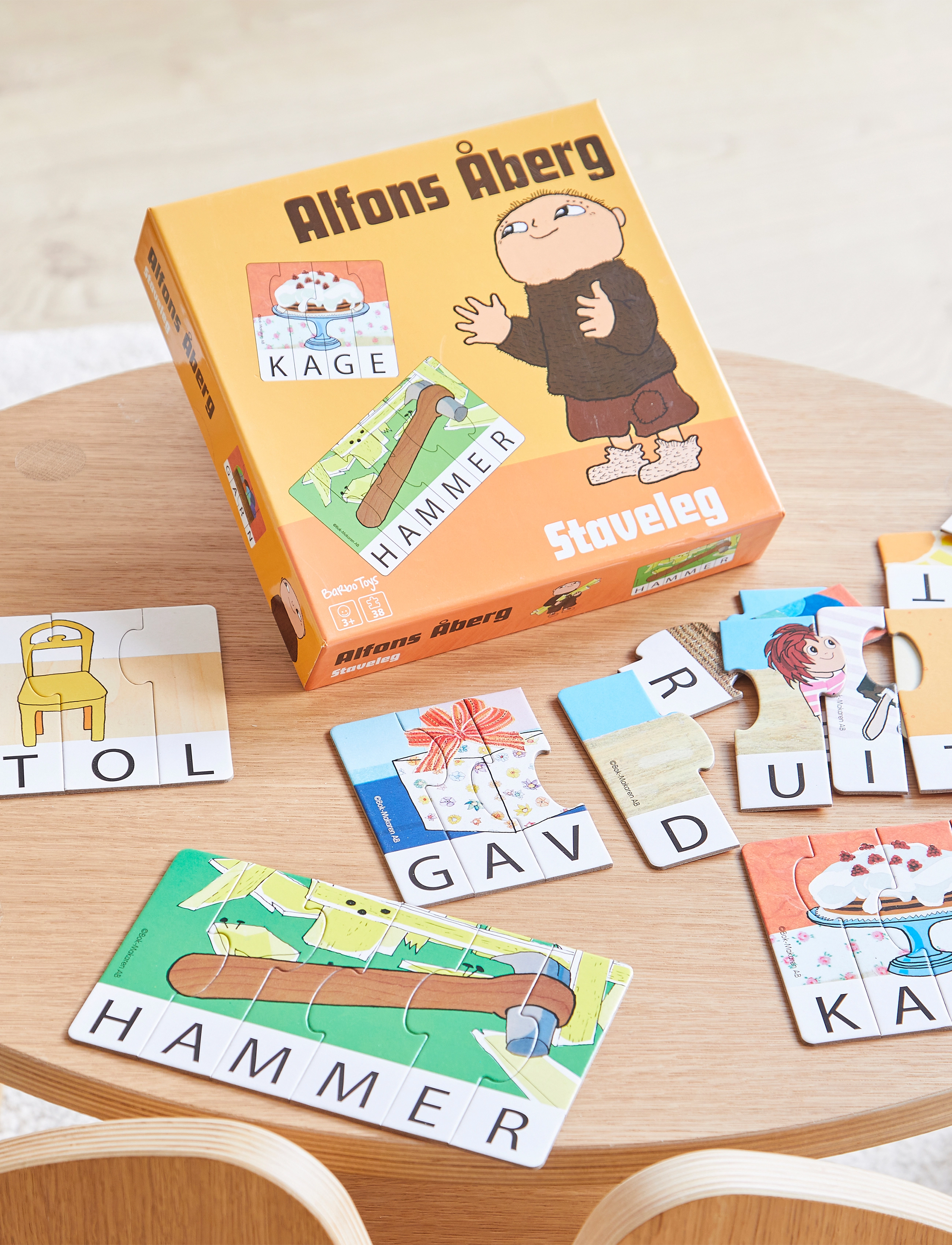 Alfons Åberg - Learning Game Spelling (Se), One Size, Games, Mehrfarbig/gemustert Card Kinder