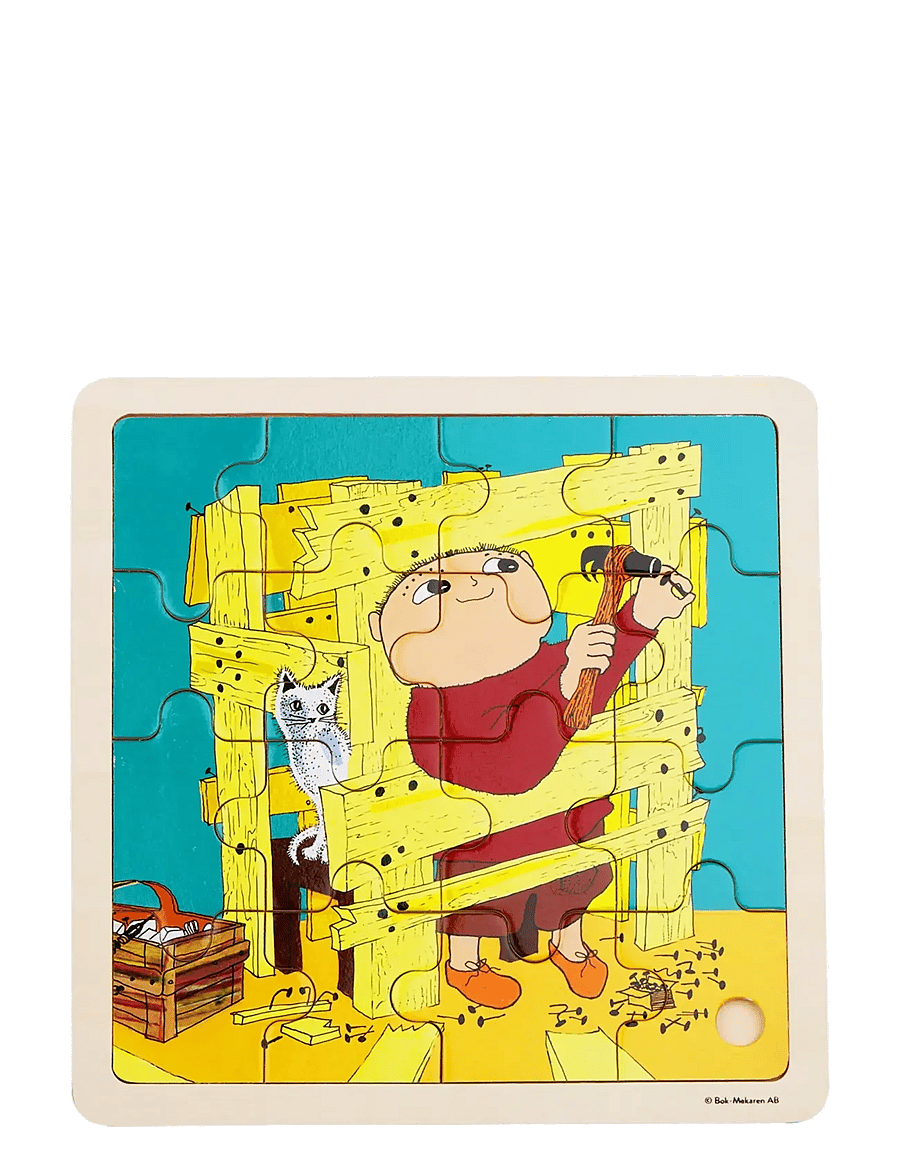 Alfons Åberg - Alfons Åberg - FSC Wooden Puzzle – Construction - puidust pusled - multiple color - 1