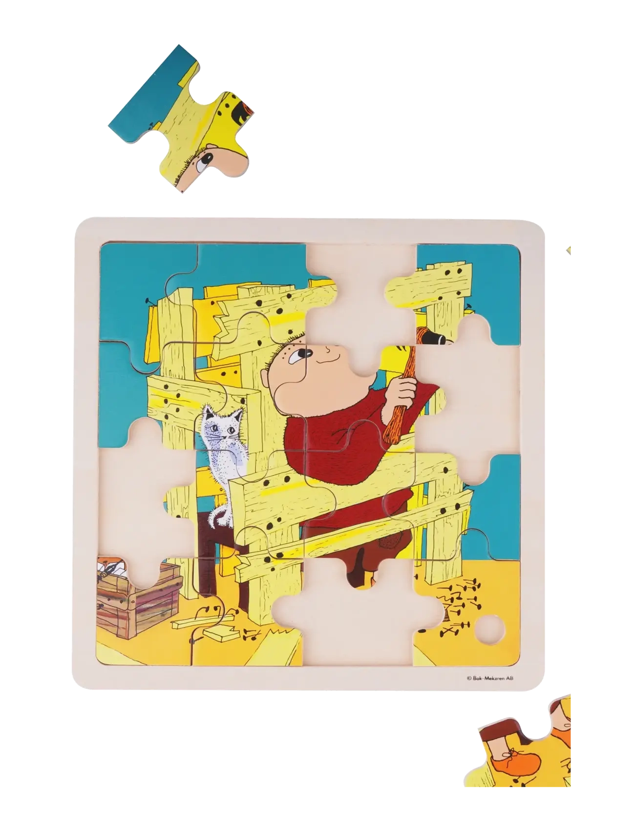 Alfons Åberg - Alfons Åberg - FSC Wooden Puzzle – Construction - puzzles en bois - multiple color - 2