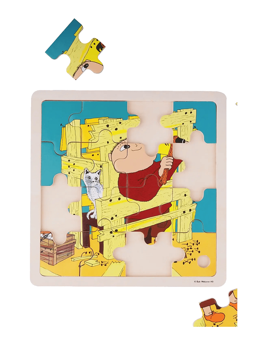 Alfons Åberg - Alfons Åberg - FSC Wooden Puzzle – Construction - puidust pusled - multiple color - 2