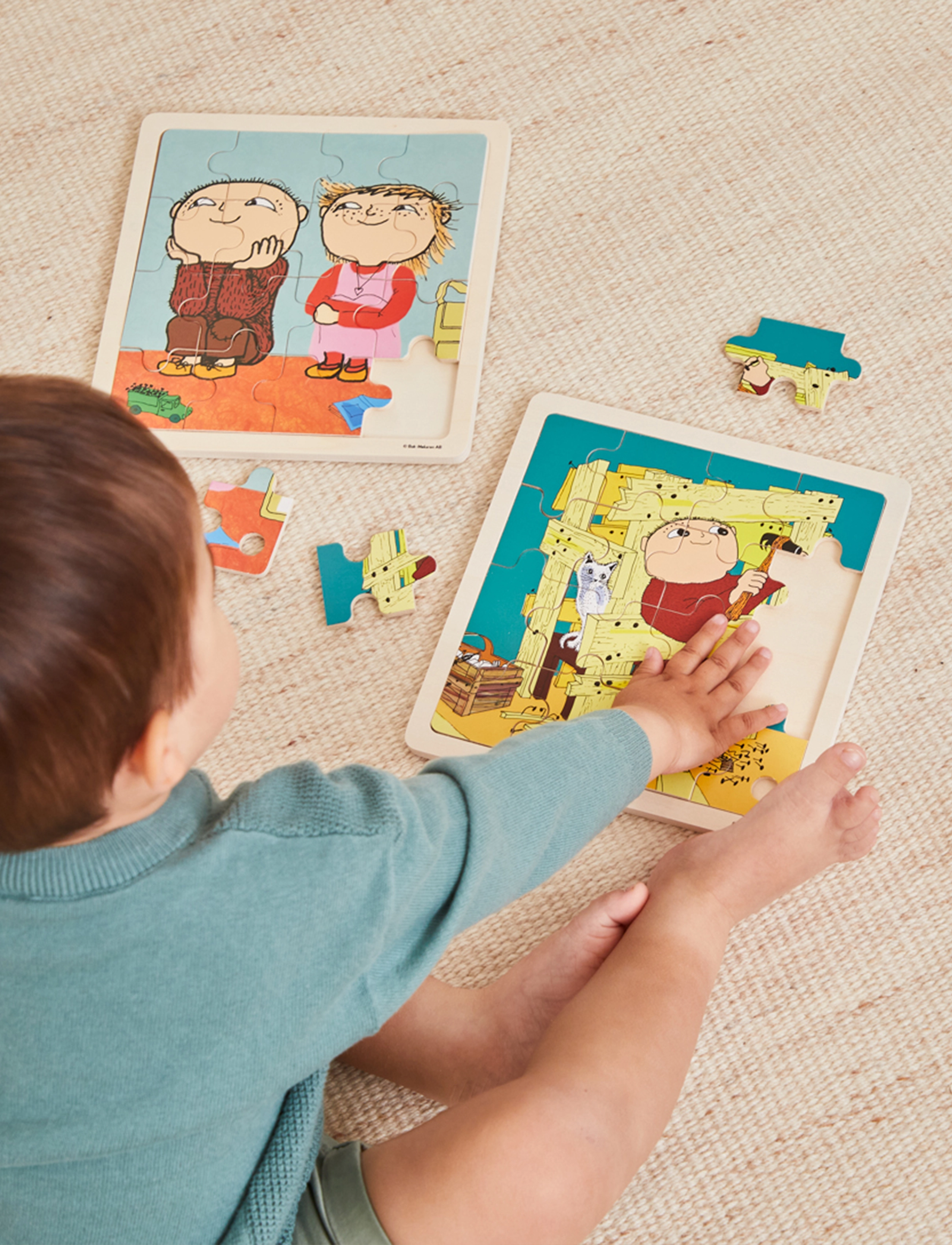 Alfons Åberg - Alfons Åberg - FSC Wooden Puzzle – Construction - puzzles en bois - multiple color - 3